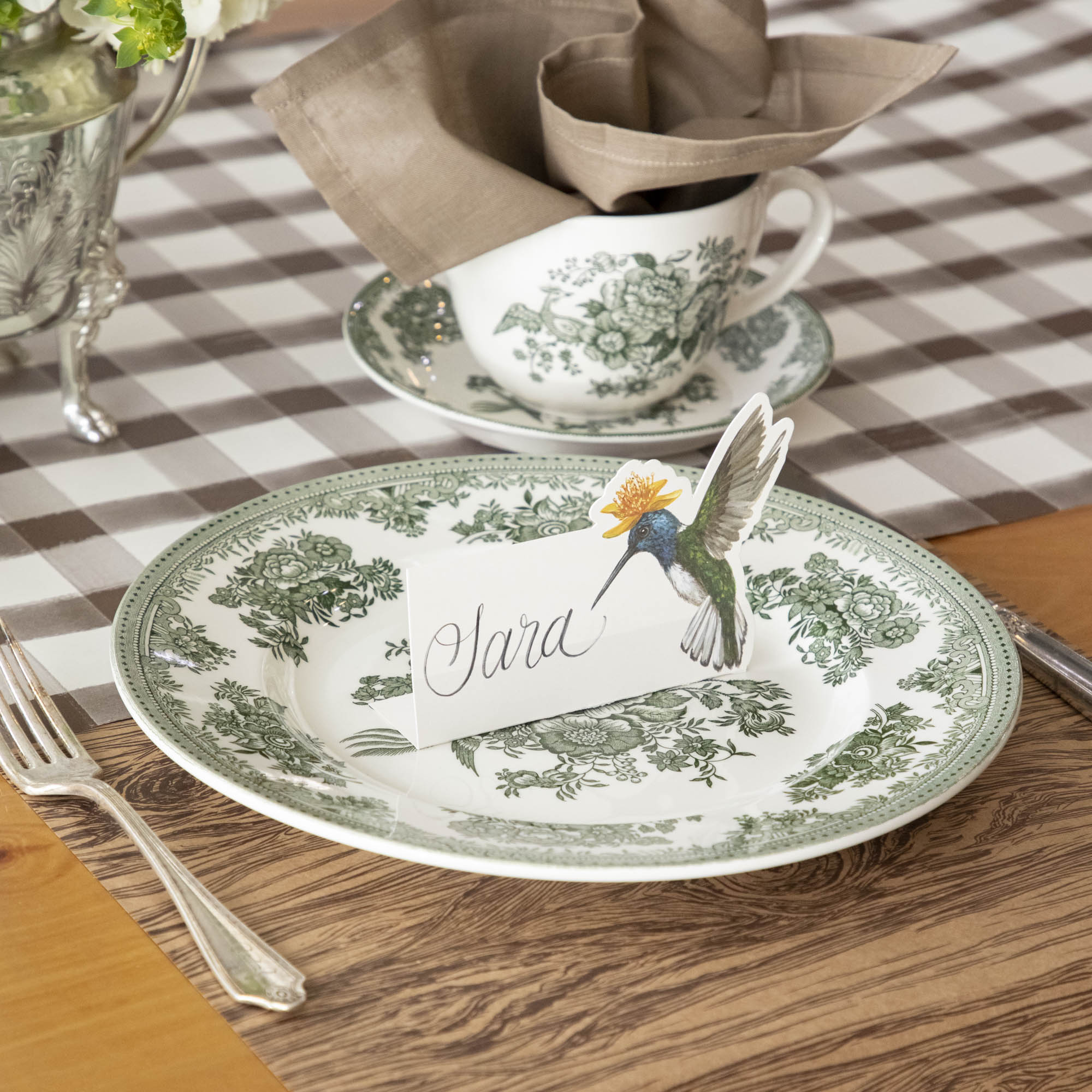 Burleigh Dark Green Asiatic Pheasants Dinnerware Set - Elegant Fine China Plates, Bowls & Cups - Perfect for Formal Dining, Tea Parties & Home Decor