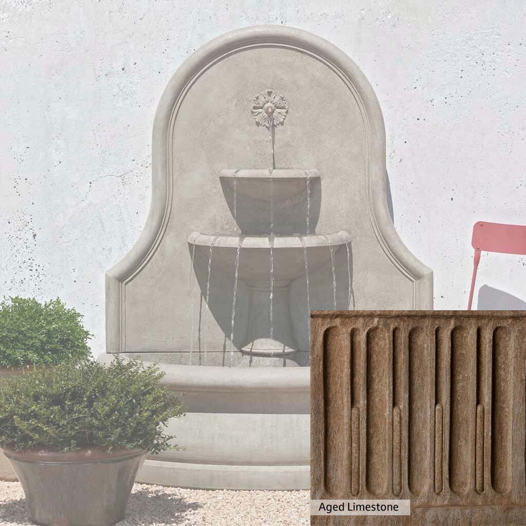 Campania International Estancia Outdoor Wall Fountain - Elegant Garden Water Feature for Patio, Yard, and Landscape Decor