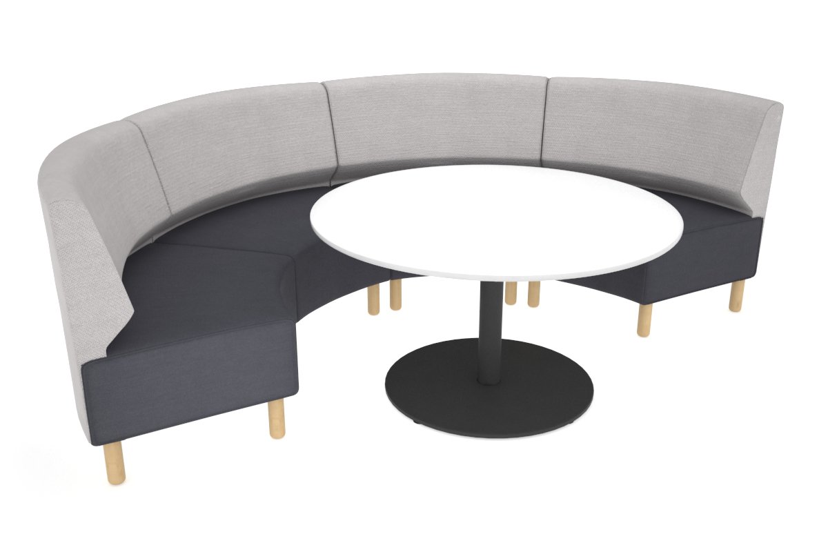 Mondo Half Circle Lounge Chair - Modern Accent Chair for Living Room, Bedroom, or Office - Perfect for Relaxing, Reading, and Lounging