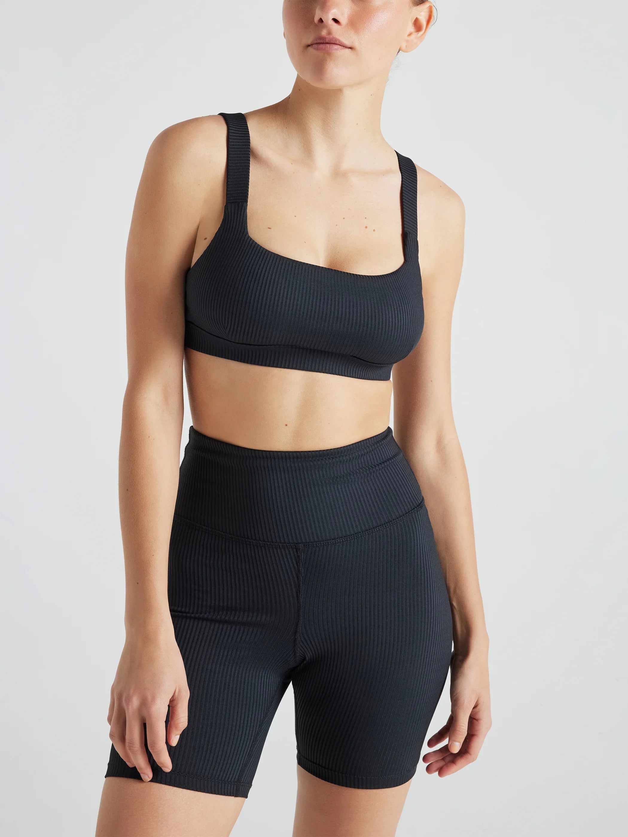 Renew Rib Square Neck Bra - Comfortable Wireless Support for Women | Perfect for Yoga, Workouts & Everyday Wear