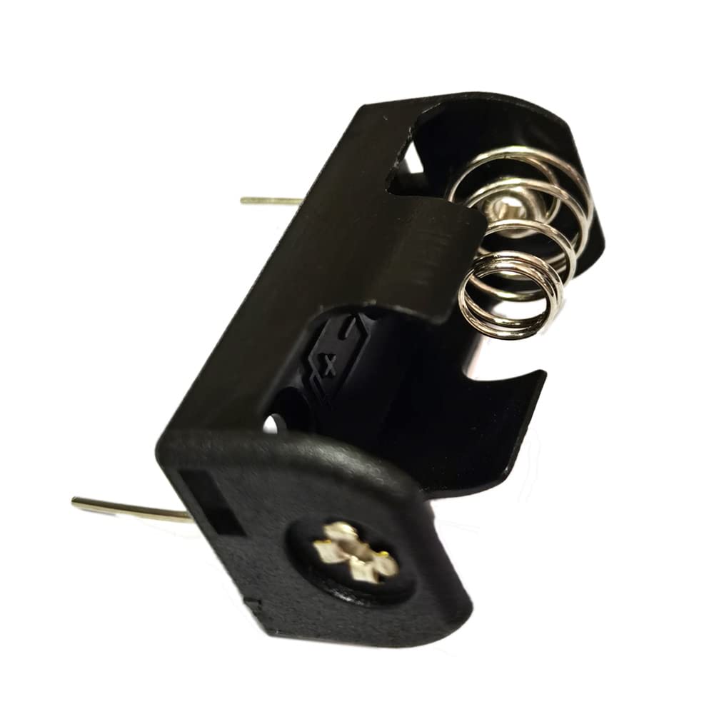 2-Pack ER14250 Battery Holder with PCB Solder Mounting Leads - 1/2AA 3.6V Battery Case for DIY Electronics, Flashlights & Small Devices