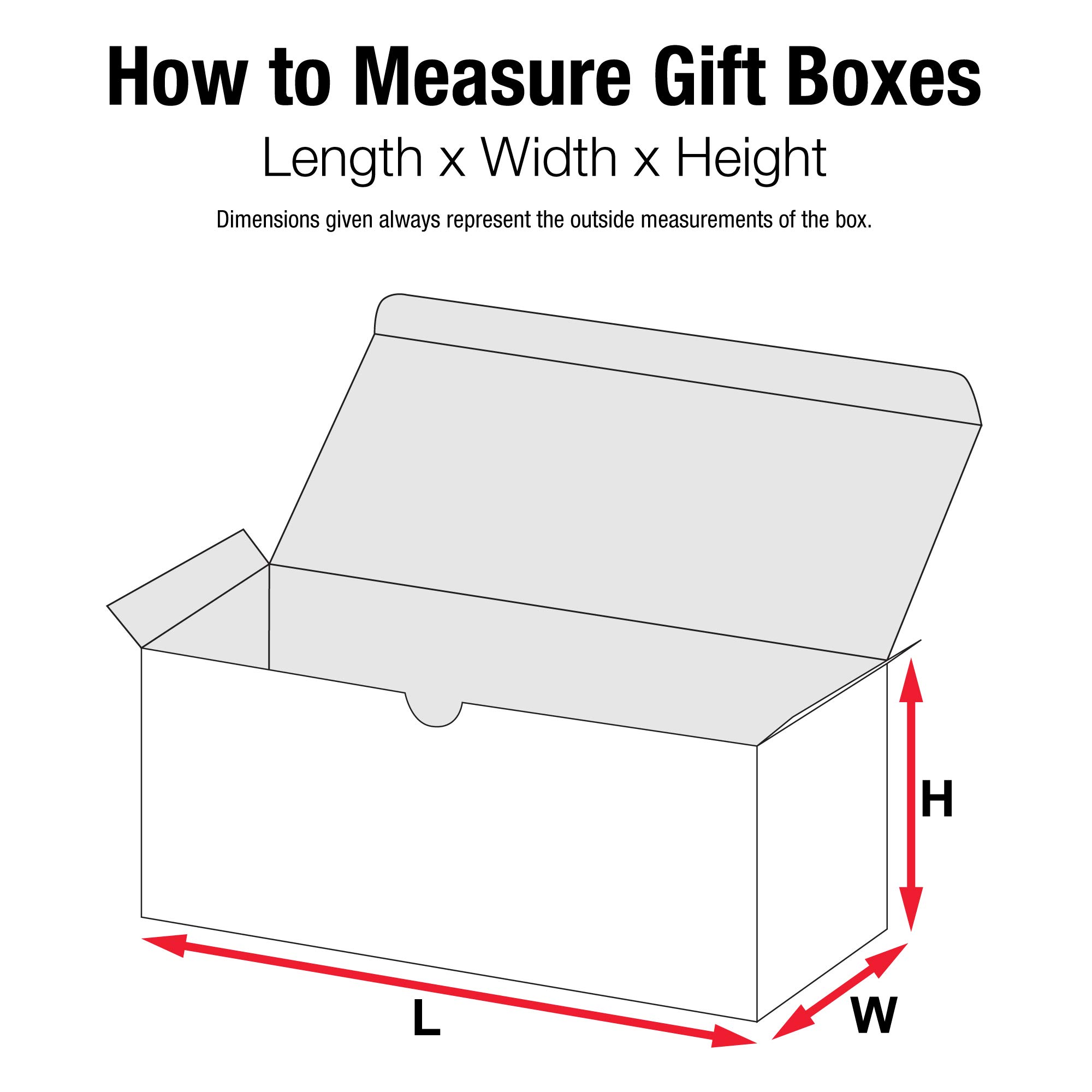 Aviditi 15x7x7 Inches White Gift Boxes - Pack of 50 Easy Assembly Corrugated Cardboard Boxes for Holiday Gifts, Birthday Presents, Wedding Favors & Special Occasions - Perfect for Retail Packaging, Party Decorations & Event Giveaways