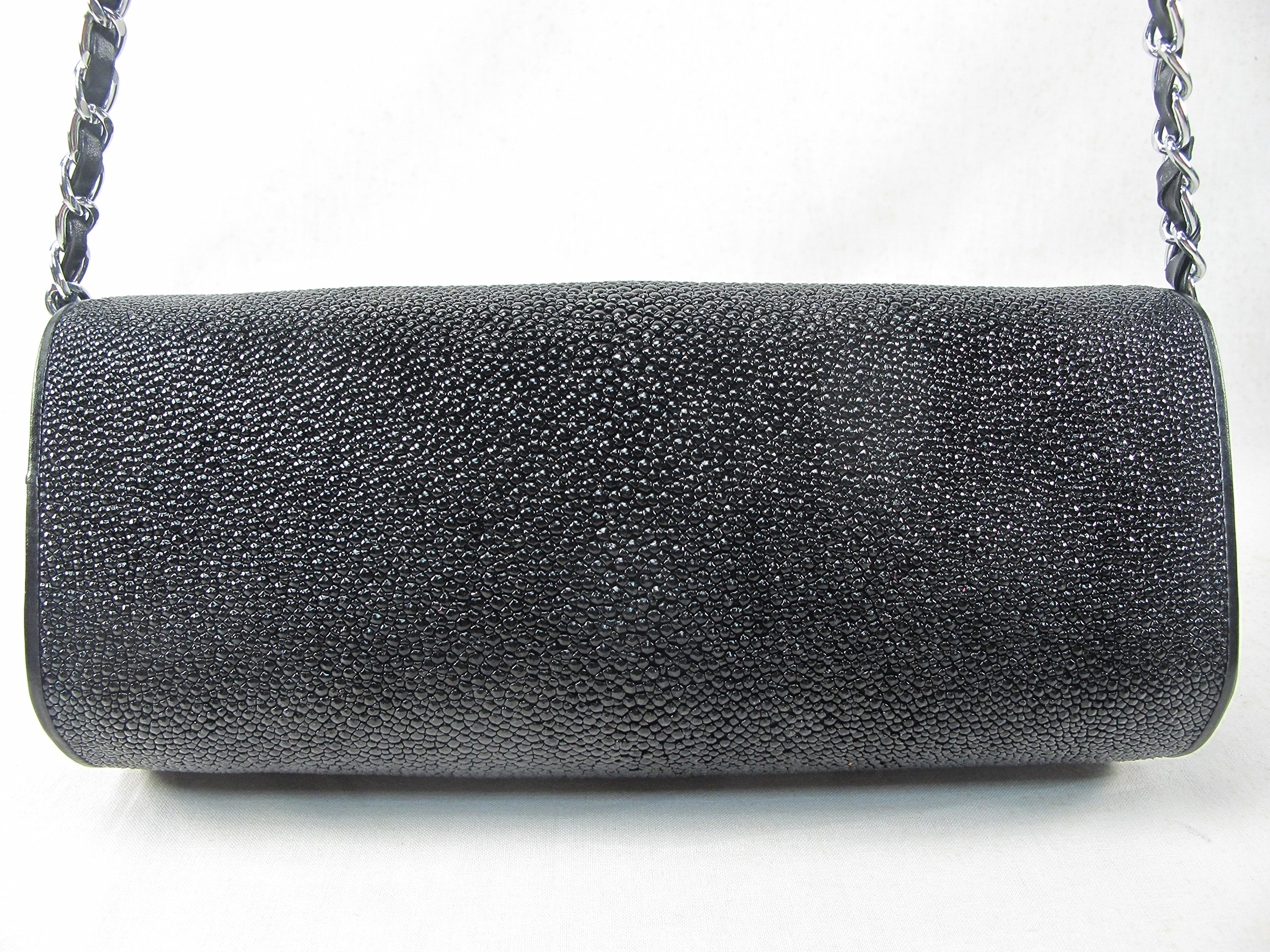 Genuine Stingray Skin Leather Crossbody Bag for Women - Stylish Shoulder Purse for Everyday Use, Work, and Travel