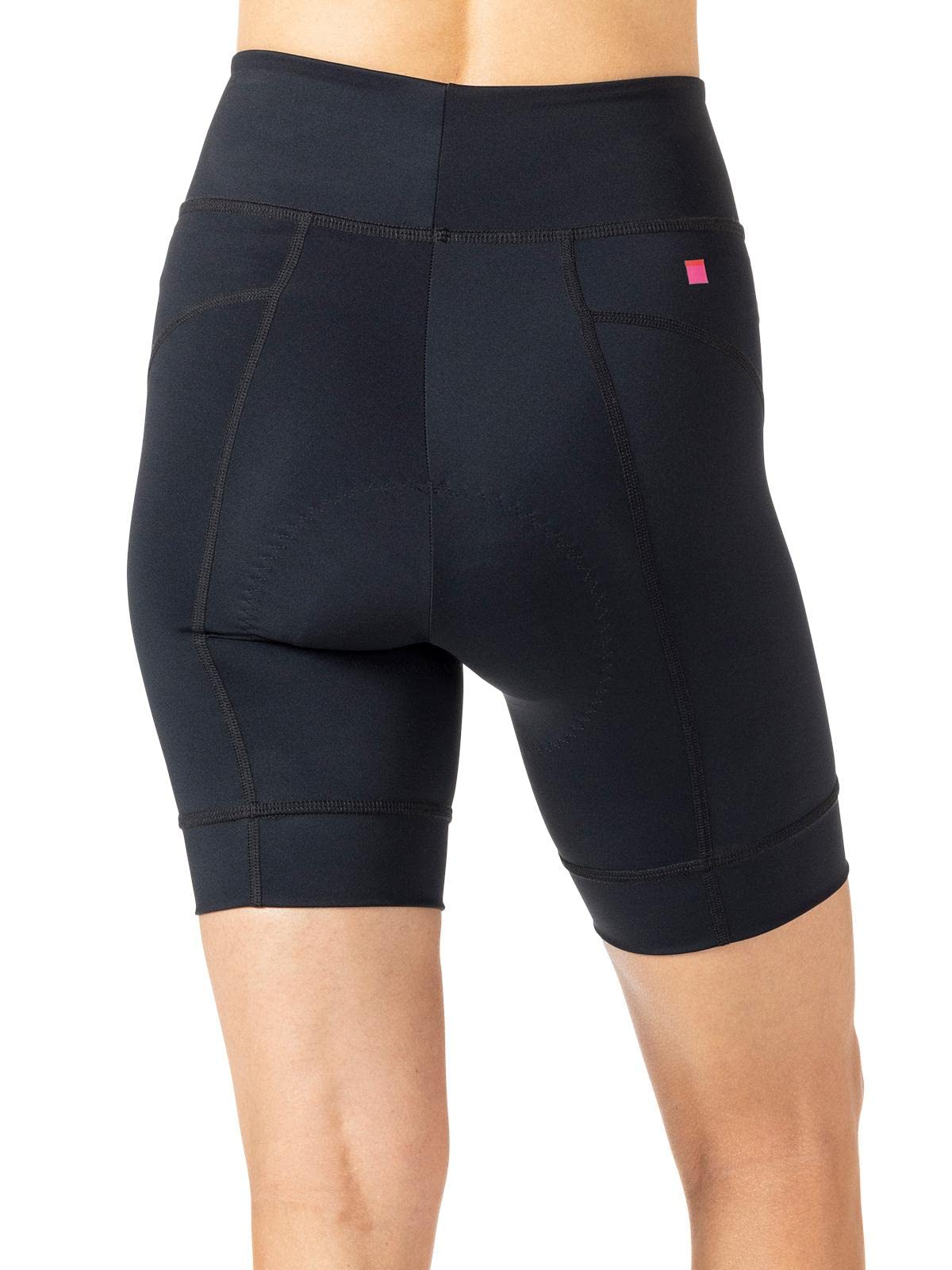 Women's Terry Bike Shorts - High Waist Padded Cycling Shorts with Compression for Comfortable Rides | Perfect for Road Biking, Spinning & Outdoor Workouts