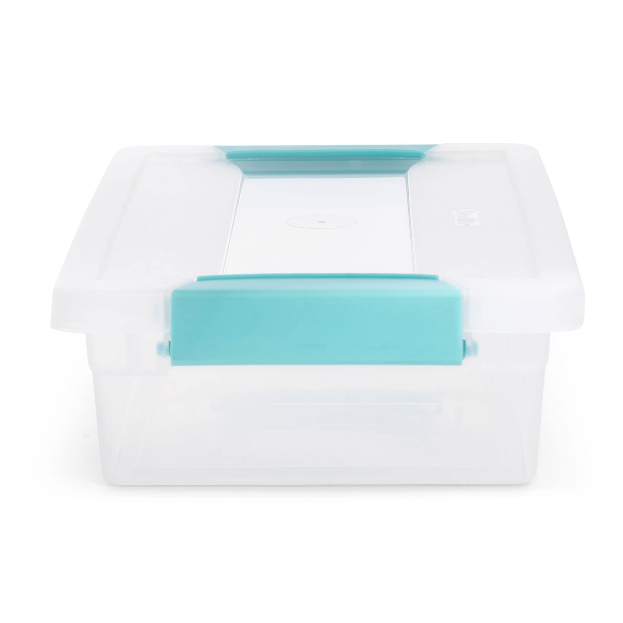 Sterilite 12-Pack Large & 6-Pack Small Plastic Storage Bins with Clip-On Lids - Organize Closet, Pantry, Office & Kids' Toys - Stackable Clear Containers for Home Organization