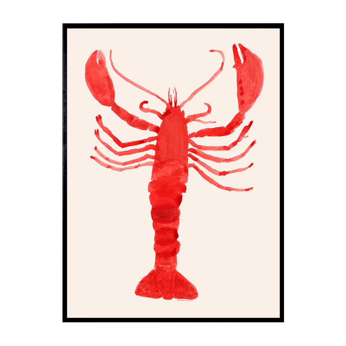 Langosta Art Print - High Quality Lobster Wall Decor for Kitchen, Dining Room & Coastal Home Decor - Perfect for Seafood Lovers & Beach House Aesthetics