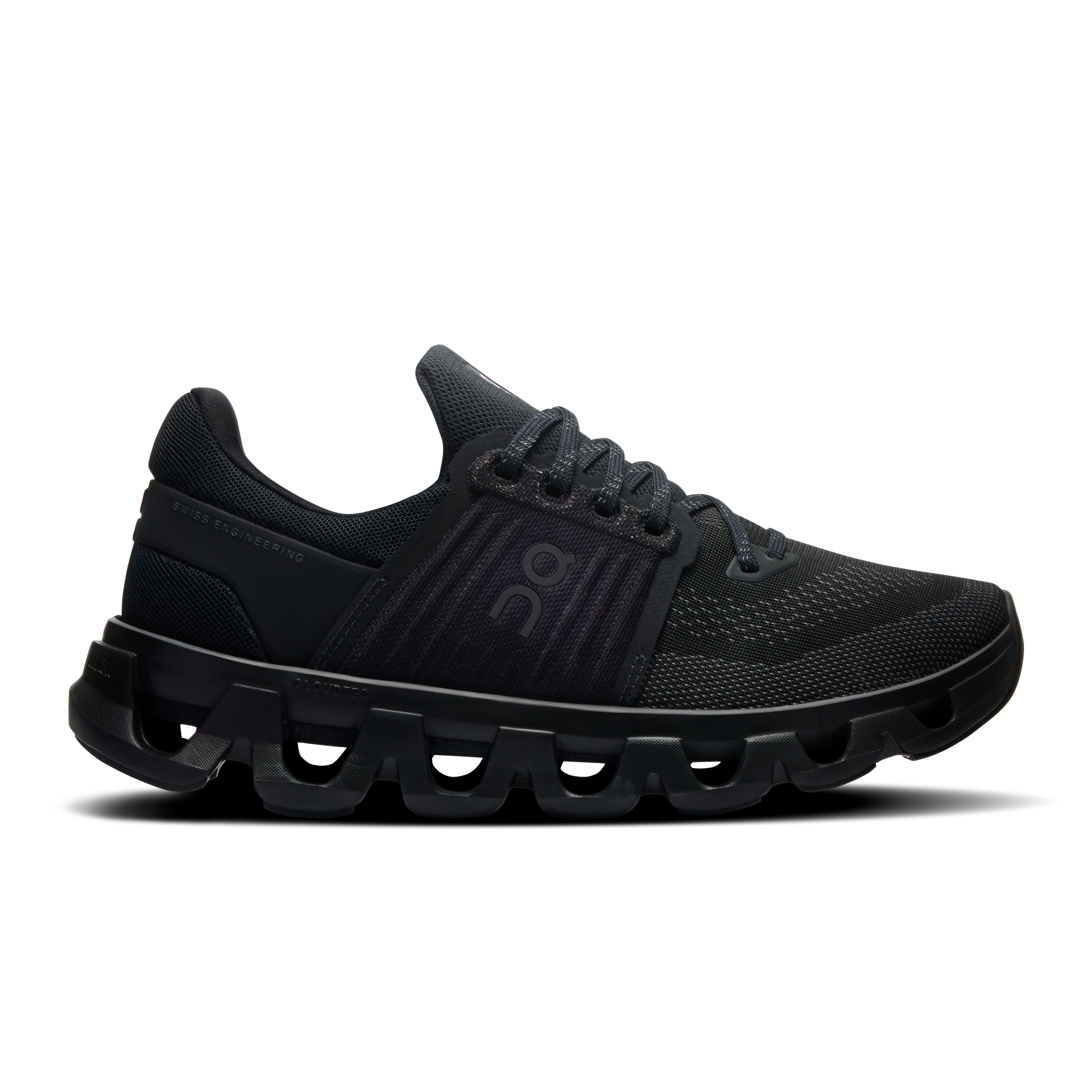On Running Women's Cloudswift 4 Ad Running Shoes - Black/Rock - Lightweight & Cushioned for Road Running, Gym Workouts & Daily Wear