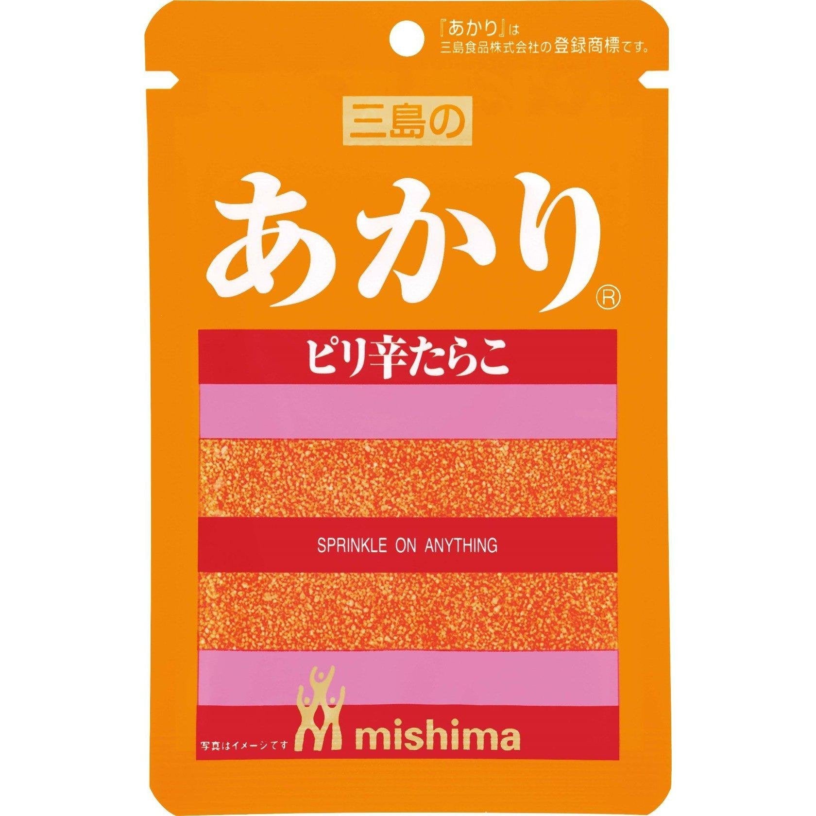 Premium Mishima Akari Furikake Spicy Dried Cod Roe Rice Seasoning - 12g | Authentic Japanese Flavor | Perfect for Sushi, Rice Bowls & Onigiri | Adds Zesty Umami to Your Meals