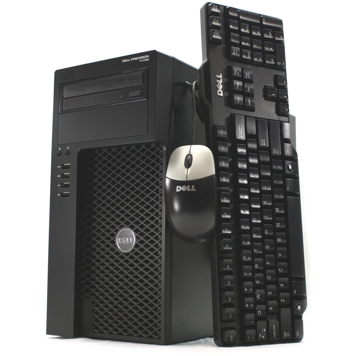 Dell Precision T1700 Workstation - Intel Core i5-4570 Quad-Core, 8GB RAM, 240GB SSD, WiFi, DVD-RW, Windows 10 Pro 64-bit (Keyboard & Mouse Included) - Perfect for Business, CAD Design & Video Editing