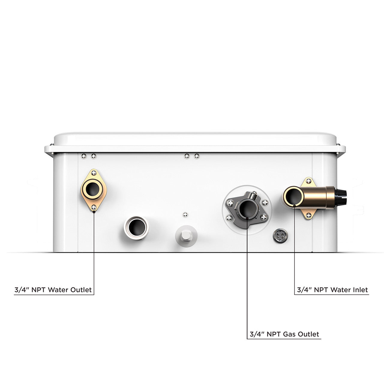 Eccotemp 45HI NG 6.8 GPM Natural Gas Tankless Water Heater - High Efficiency On-Demand Hot Water System for Home, RV & Outdoor Use (Open Box)