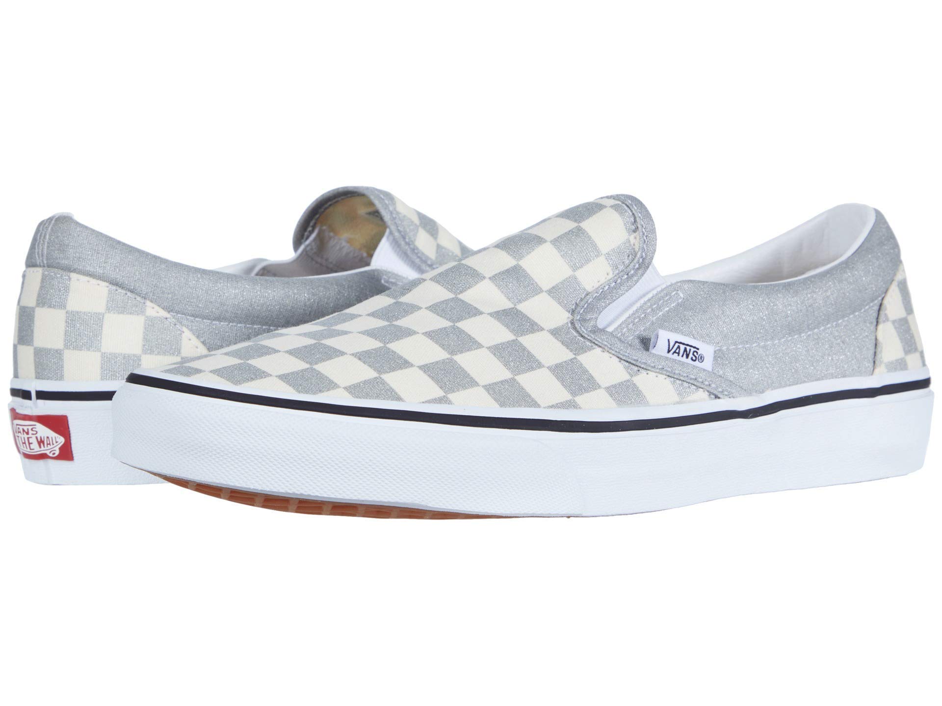 Vans Classic Slip-On Checkerboard Skate Shoes for Men & Women - Comfortable Canvas Sneakers for Casual Wear, Skateboarding & Street Fashion