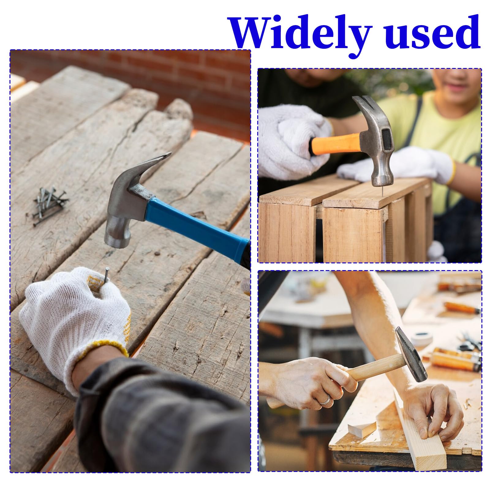 Dual Head Mini Hammer - 6.88 Inch Lightweight Plastic & Metal Jewelry Hammer for DIY Crafts, Watch Repair, Leatherworking, Woodworking & Instrument Tuning | Perfect for Home Workshops & Hobby Projects
