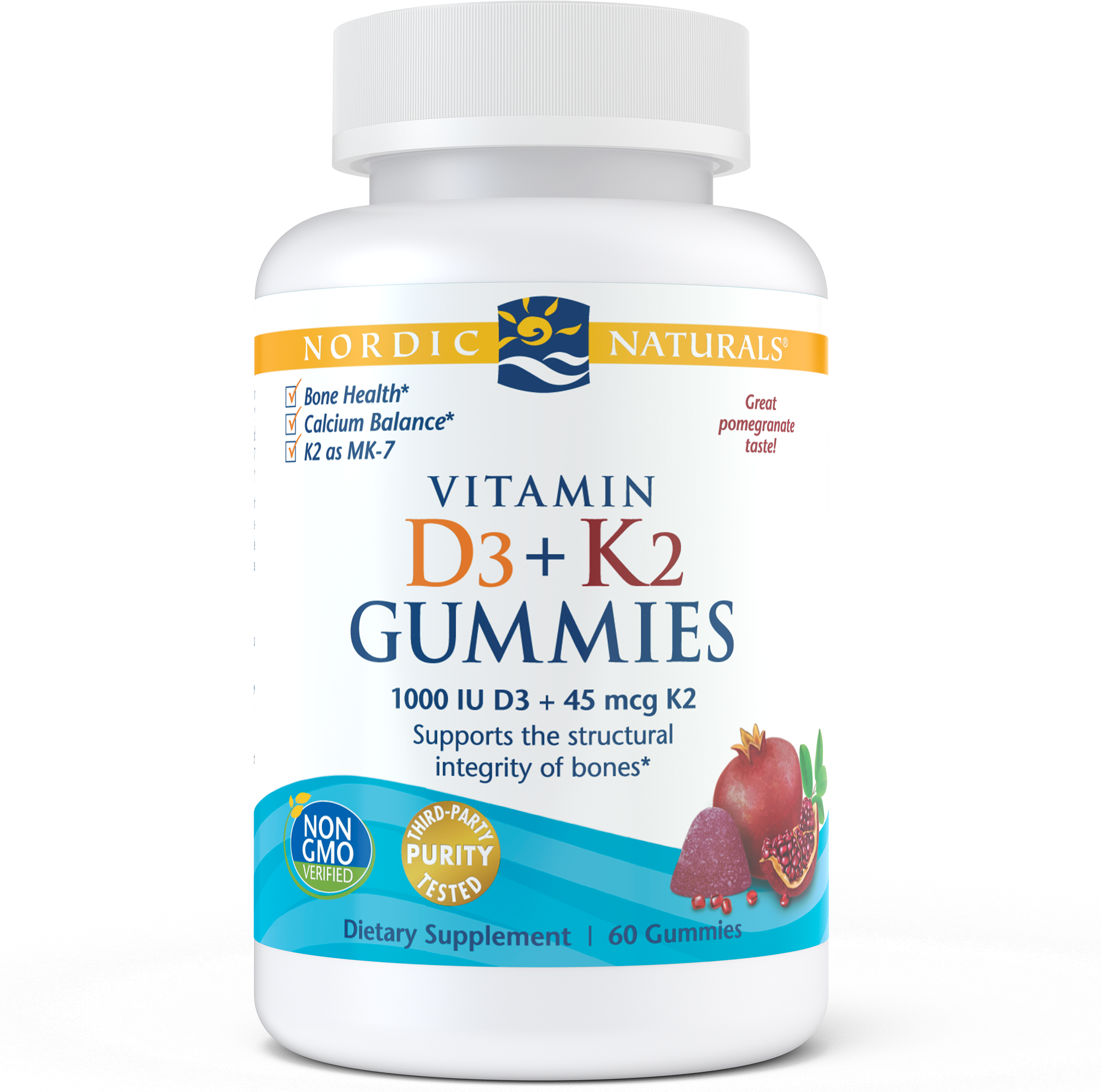 Best Vitamin D3 + K2 Gummies for Adults - Immune & Bone Support - Delicious Mixed Berry Flavor - Perfect for Daily Wellness & Immune Boosting