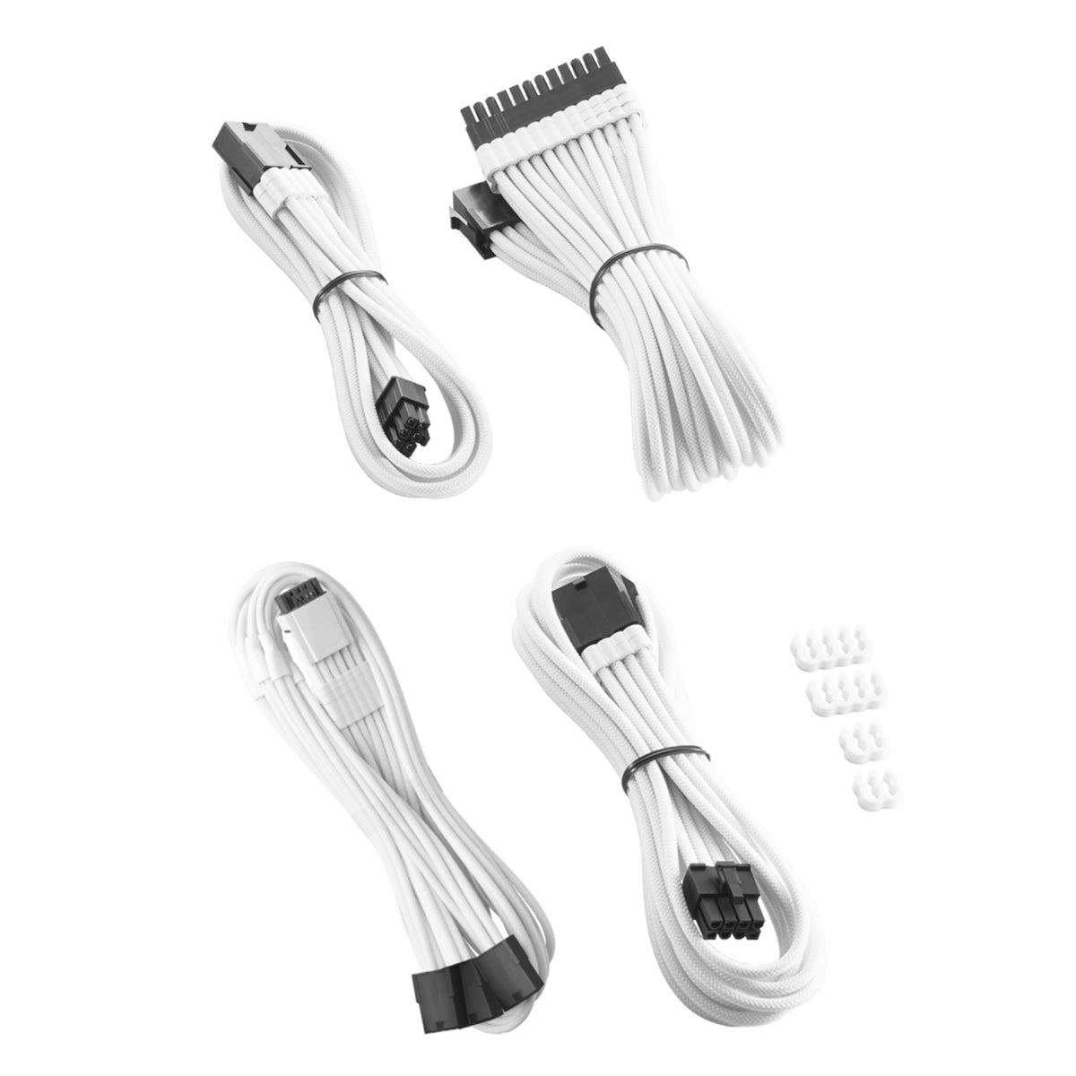 CableMod Pro ModMesh Sleeved 12VHPWR StealthSense Cable Extension Kit - White | Premium PSU Cable Extender for Gaming PC & Workstation Builds | Perfect for Cable Management & Aesthetic PC Setups