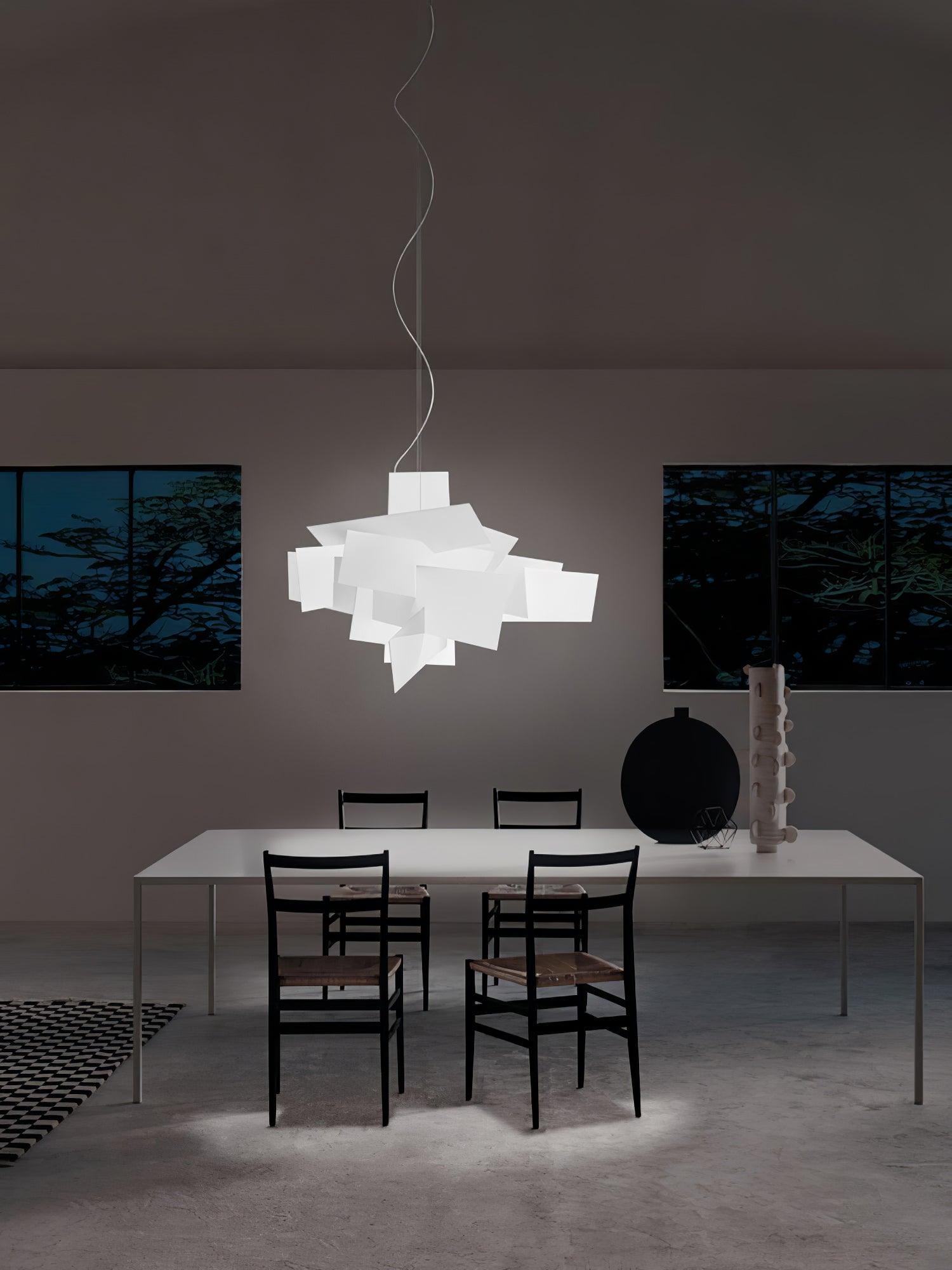 Modern Big Bang Pendant Light Fixture - Industrial Style Ceiling Hanging Lamp for Kitchen Island, Dining Room & Living Room Decor