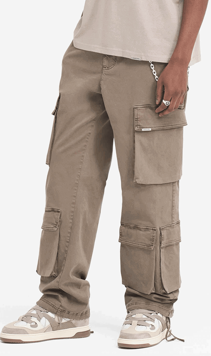 REPRESENT Baggy Cargo Pants for Men - Streetwear Joggers with Multiple Pockets | Perfect for Casual Wear, Hip Hop Fashion & Urban Street Style