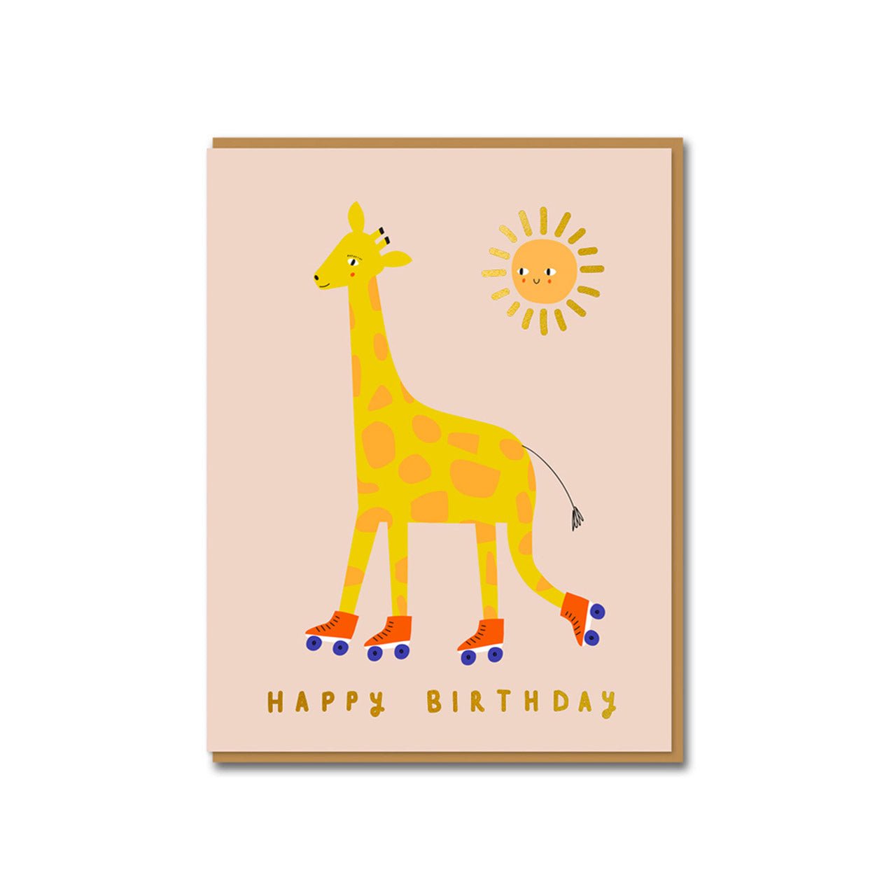 Giraffe Birthday Greeting Card - Cute Animal Birthday Card for Kids & Adults - Perfect for Birthday Wishes & Party Invitations