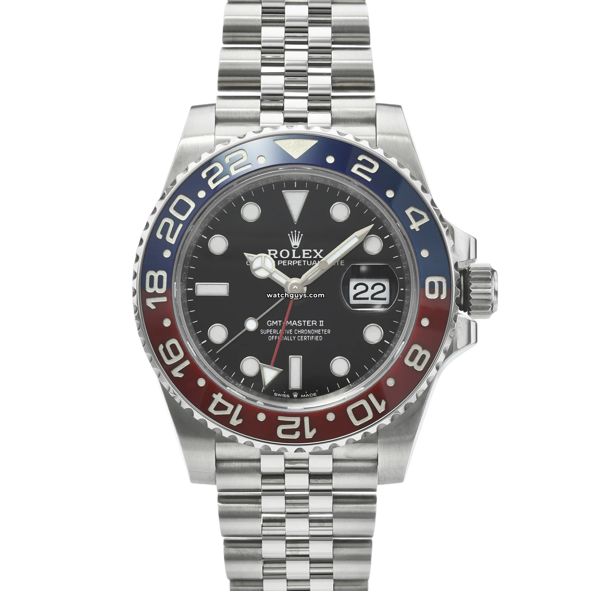 Rolex GMT Master II 126710BLRO Pepsi Jubilee Stainless Steel Men's Watch - Luxury Travel & Business Timepiece for Professionals