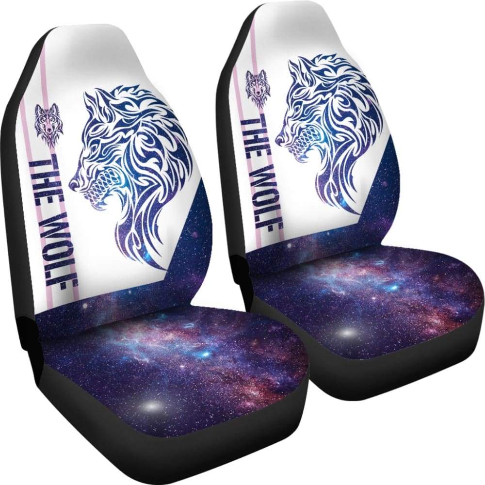 Art Wolf Car Seat Covers - Premium Mandala Style (212502) for Sedans, SUVs & Trucks - Universal Fit & Stylish Protection