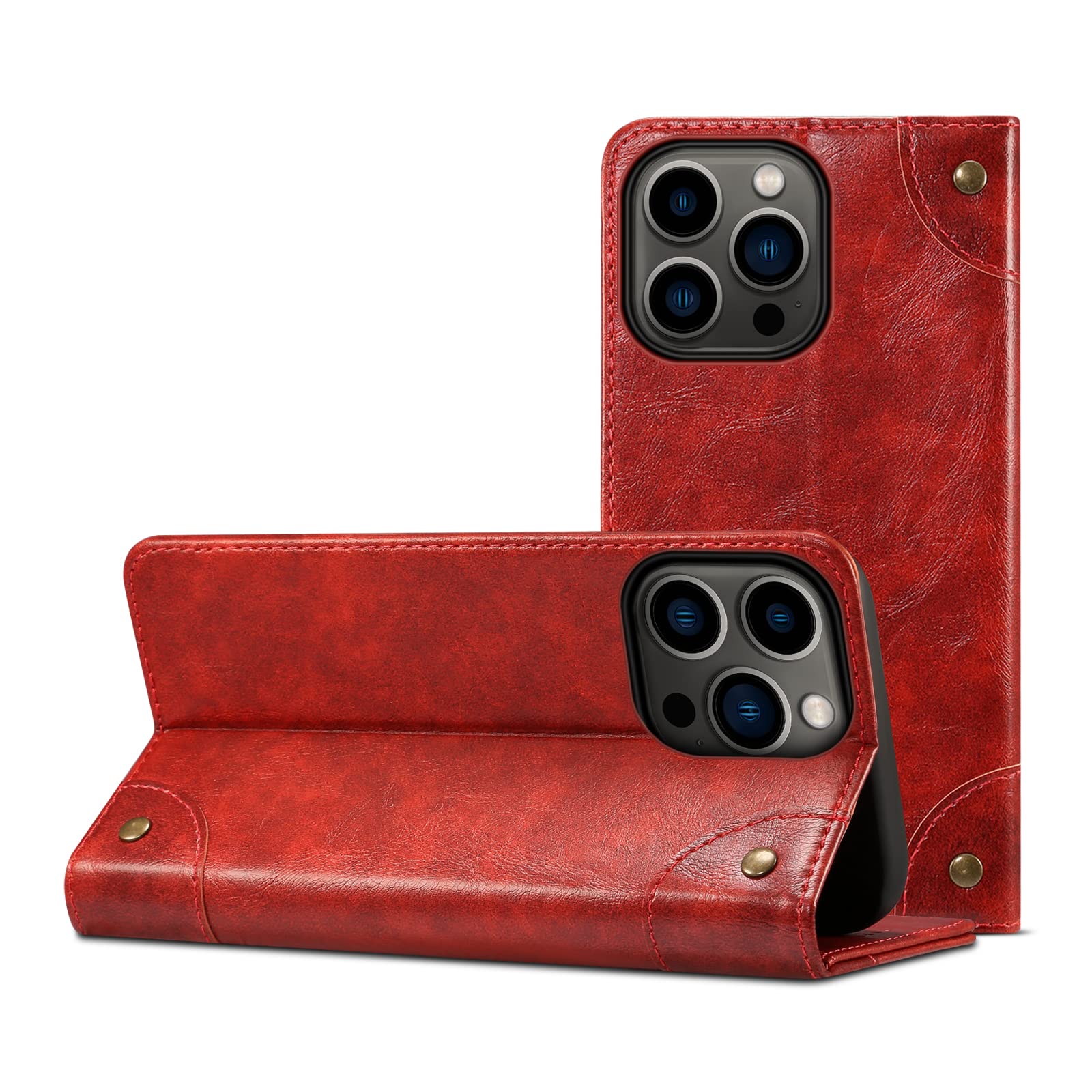 Premium PU Leather Wallet Case for iPhone 13 Pro Max (6.7