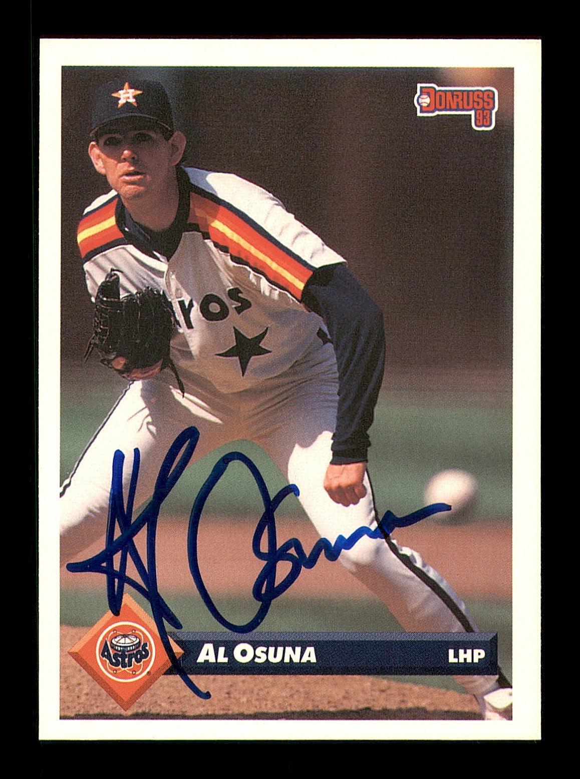 Al Osuna Autographed 1993 Donruss Baseball Card #216 - Houston Astros Collectible - Limited Edition SKU #184646 - Perfect for MLB Memorabilia Collections & Sports Fans Gifts