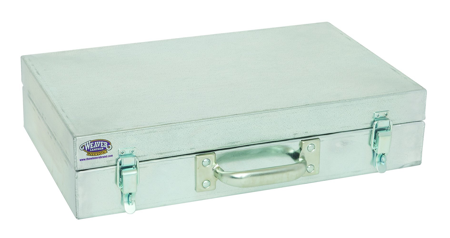 Weaver Leather Heavy Duty Galvanized Livestock Clipper Box - Durable Grooming & Shearing Tool for Horses, Sheep, and Cattle - Perfect for Farm, Ranch, and Professional Grooming Use