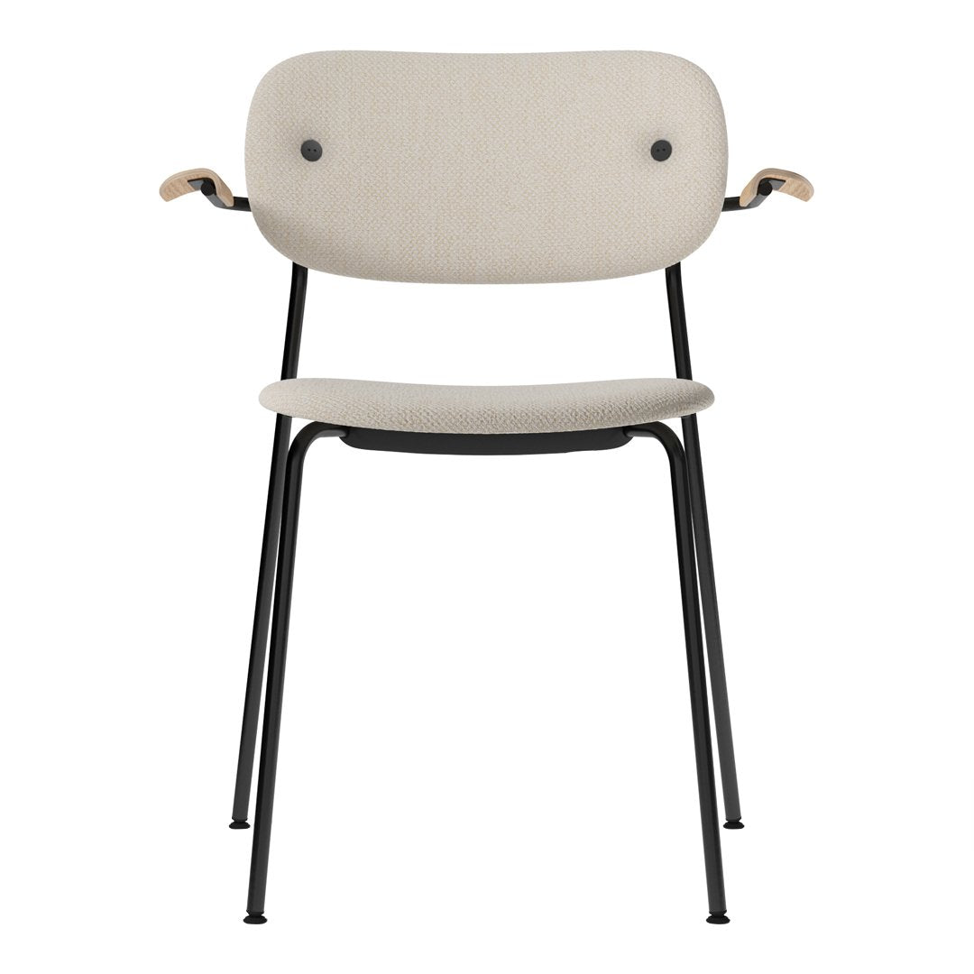 Modern Co Dining Chair with Armrests - Fully Upholstered Comfortable Seat for Kitchen, Dining Room & Breakfast Nook