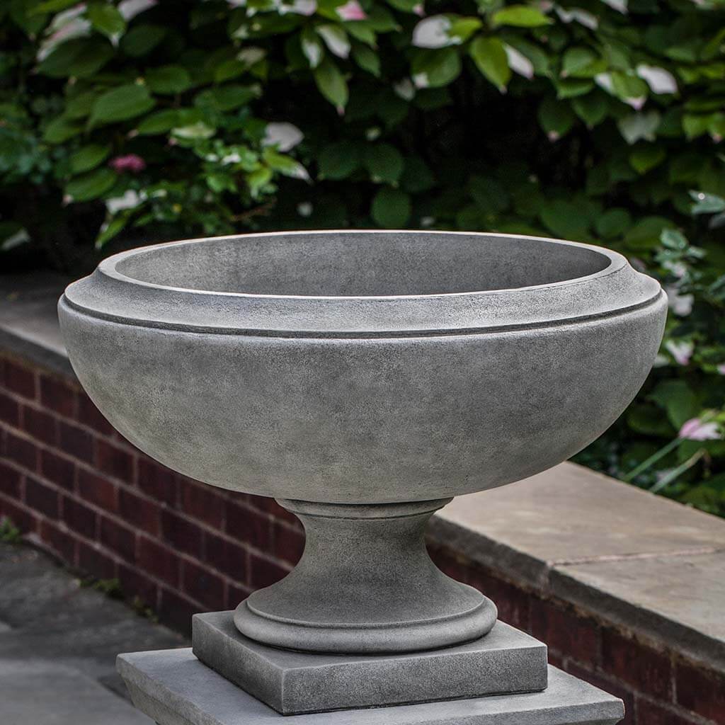 Campania International Jensen Small Urn - Elegant Garden Urn for Flowers, Plants & Outdoor Decor | Perfect for Patio, Porch & Memorial Displays