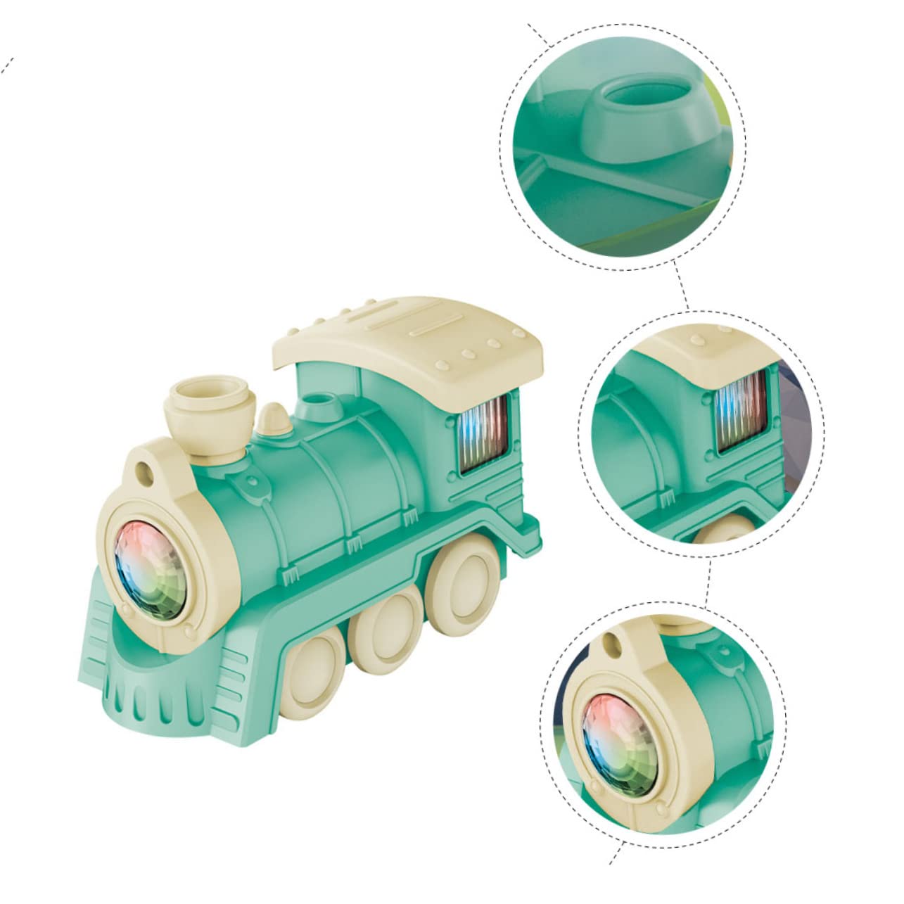 Toyvian 2-Piece Electric Train Set with Spray Function - Miniature Toy Train for Kids, Realistic Simulation Model Vehicle - Perfect for Birthday Gifts & Playroom Decor