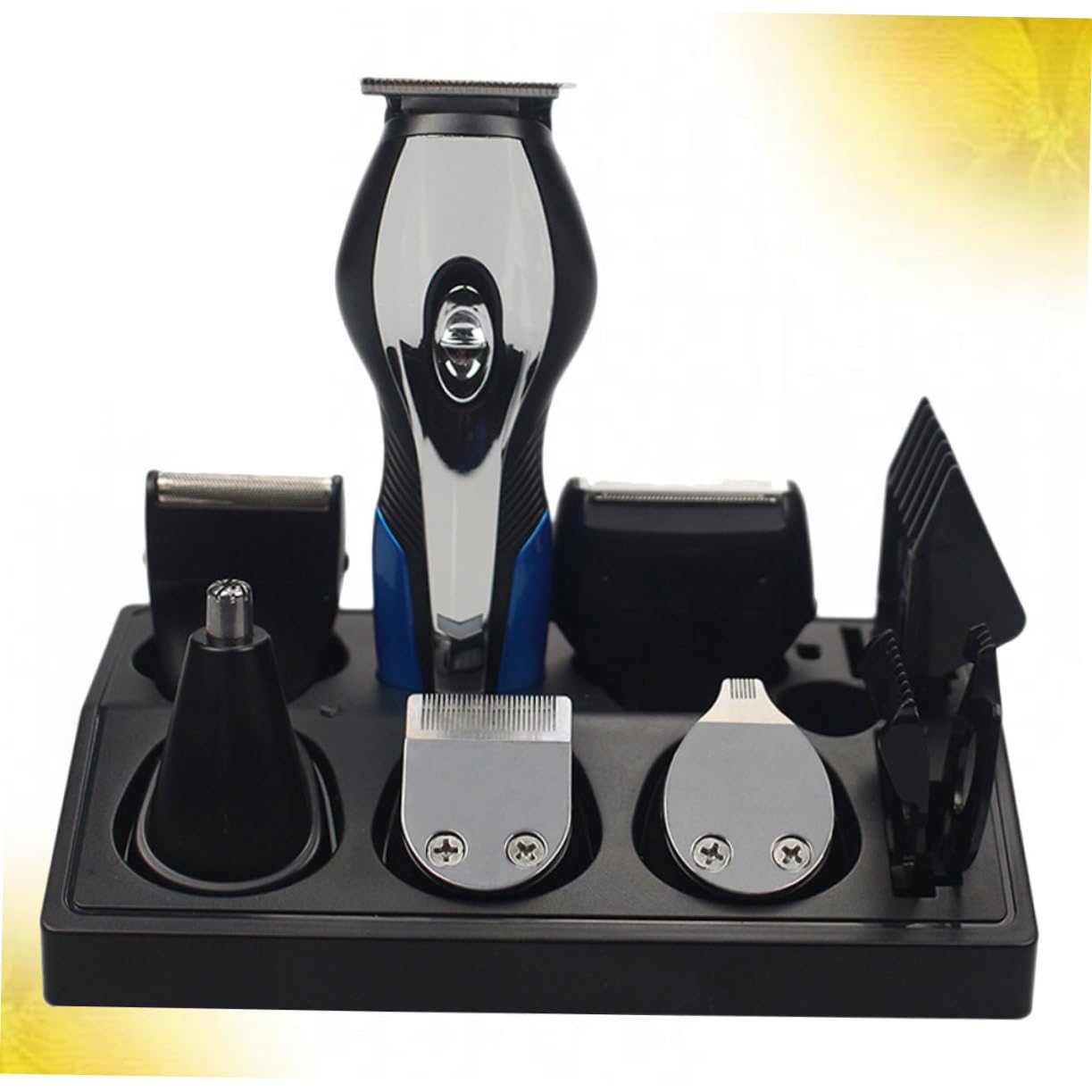 Hemoton Electric Shaver for Men - Rechargeable Foil Razor & Trimmer with Vacuum, Black - Perfect for Travel, Home & Office Grooming