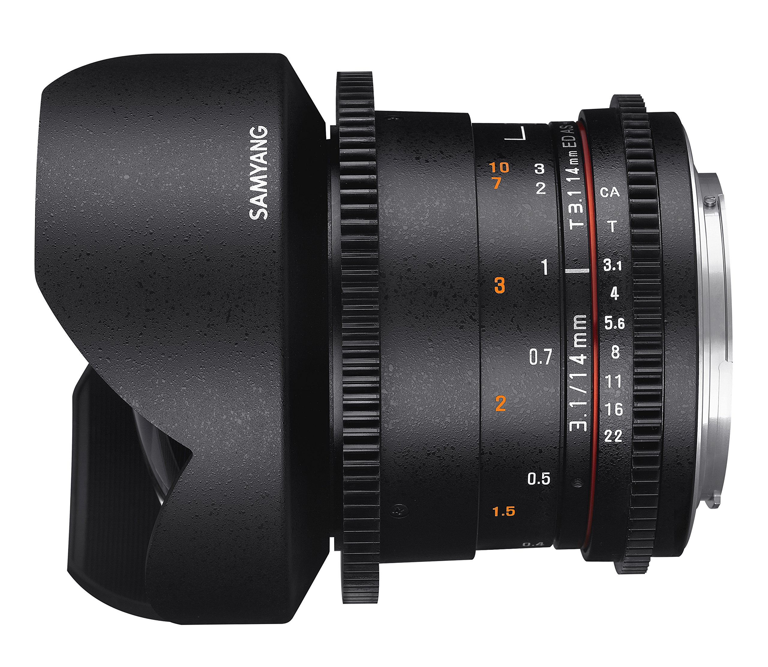 Samyang 14mm T3.1 VDSLR II Manual Focus Cine Lens for Micro Four Thirds Cameras - Perfect for Filmmaking, Vlogging & Low-Light Photography