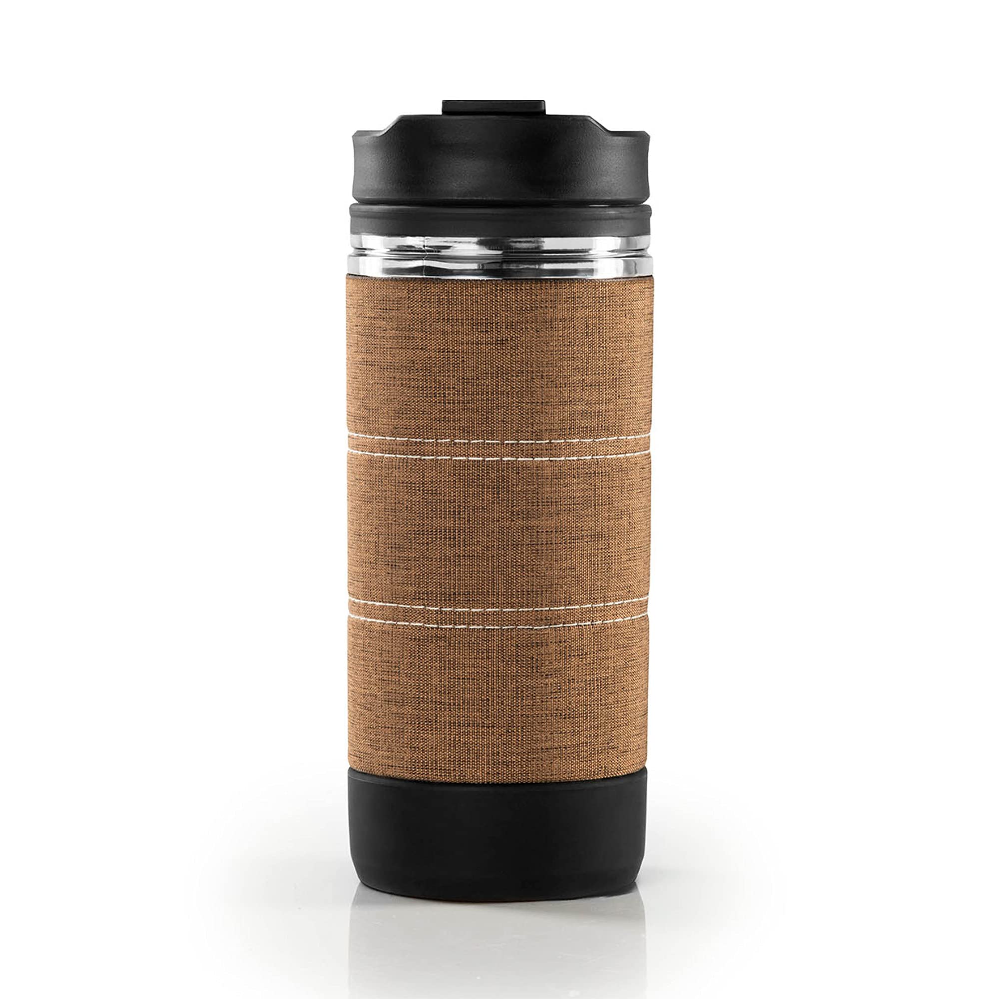 GSI Outdoors Commuter JavaPress - Portable French Press Coffee Maker for Camping, Hiking & Travel - Stainless Steel Insulated Coffee Press for Outdoor Adventures