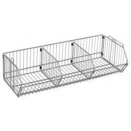 36 Inch Modular Wire Shelf Basket - Adjustable Storage Organizer for Kitchen, Bathroom, Closet & Garage Organization