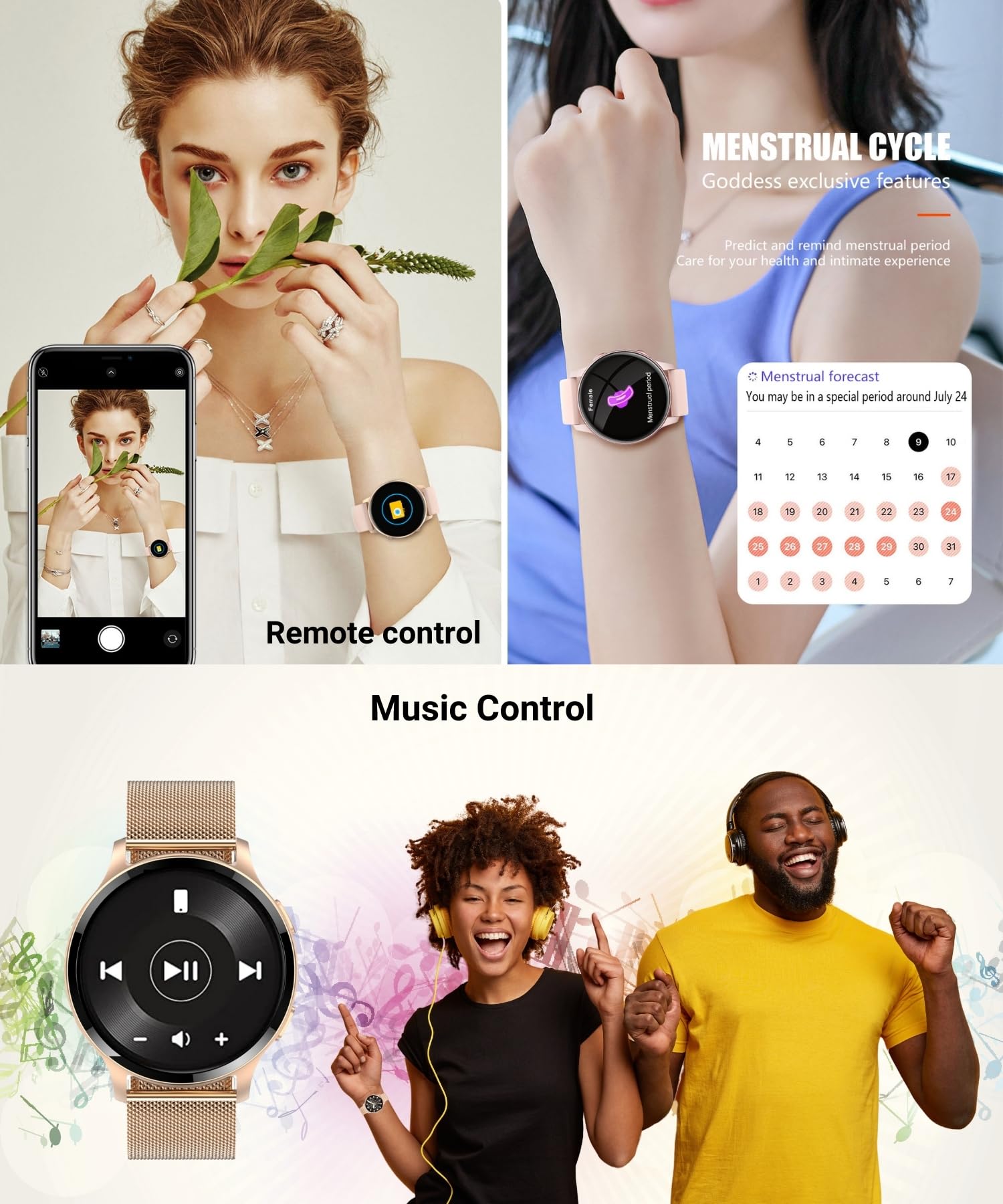 Smart Watches for Women with Call Function, 1.32