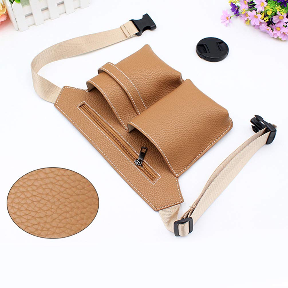 Lurrose 1pc Hair Stylist Waist Bag - Professional Salon Tool Organizer Pouch for Hair Care Equipment, Crossbody Work Belt Bag for Men & Women - Perfect for Salon Stylists, Barbers & Mobile Hairdressers (PU Leather)