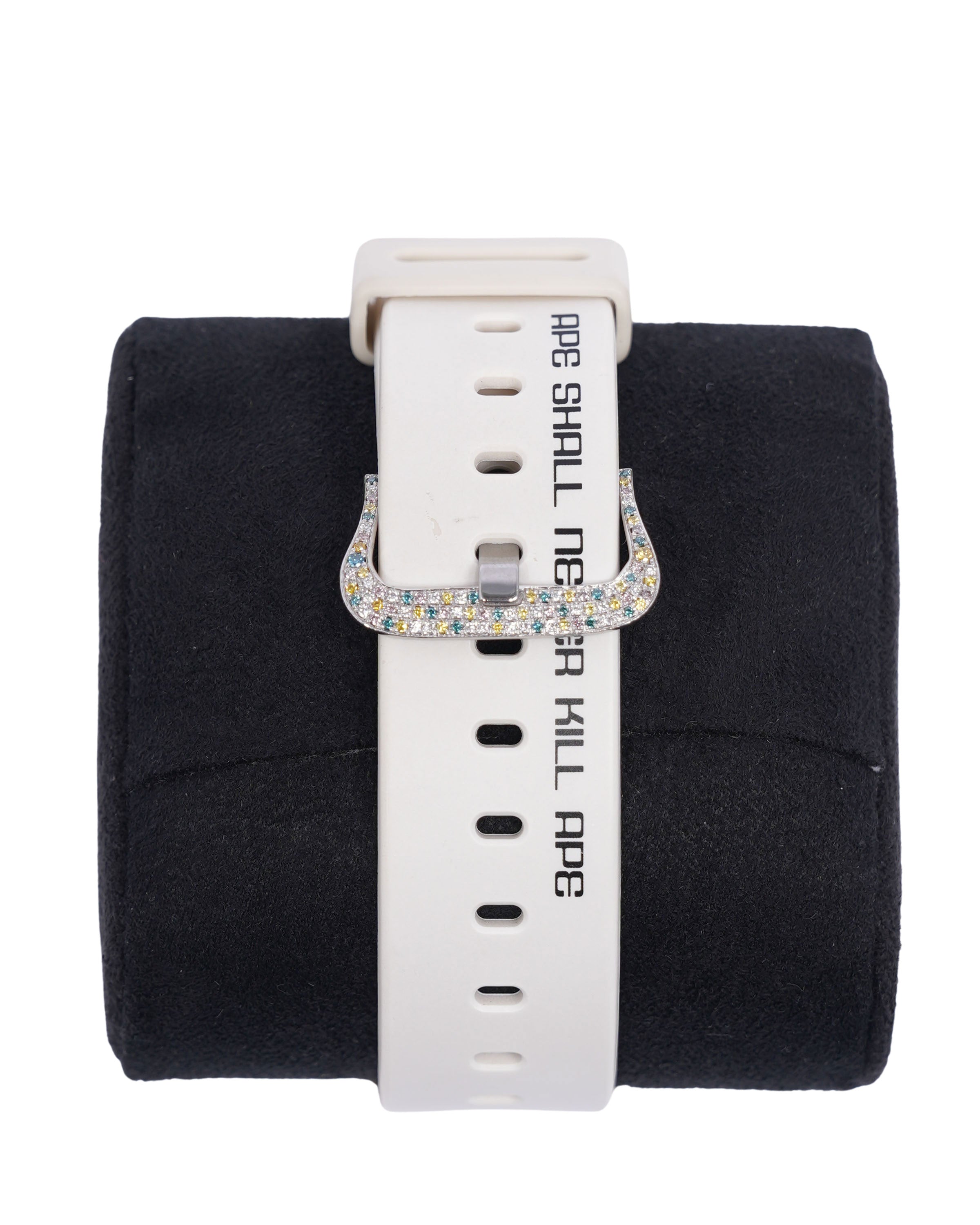 18K White Gold Casio G-Shock × BAPE DW-6900 Luxury Watch - Stylish & Durable for Men, Perfect for Streetwear & Outdoor Adventures
