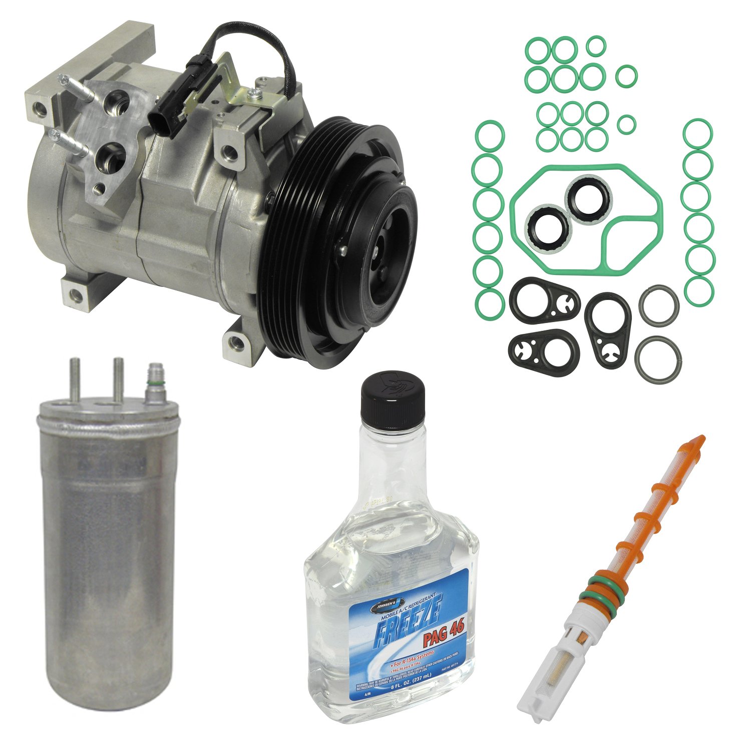 Universal KT 4064 Air Conditioner Compressor & Component Kit - Compatible with Multiple Vehicle Models for Home & Auto AC Repair | Perfect for DIY Mechanics & Professional Technicians