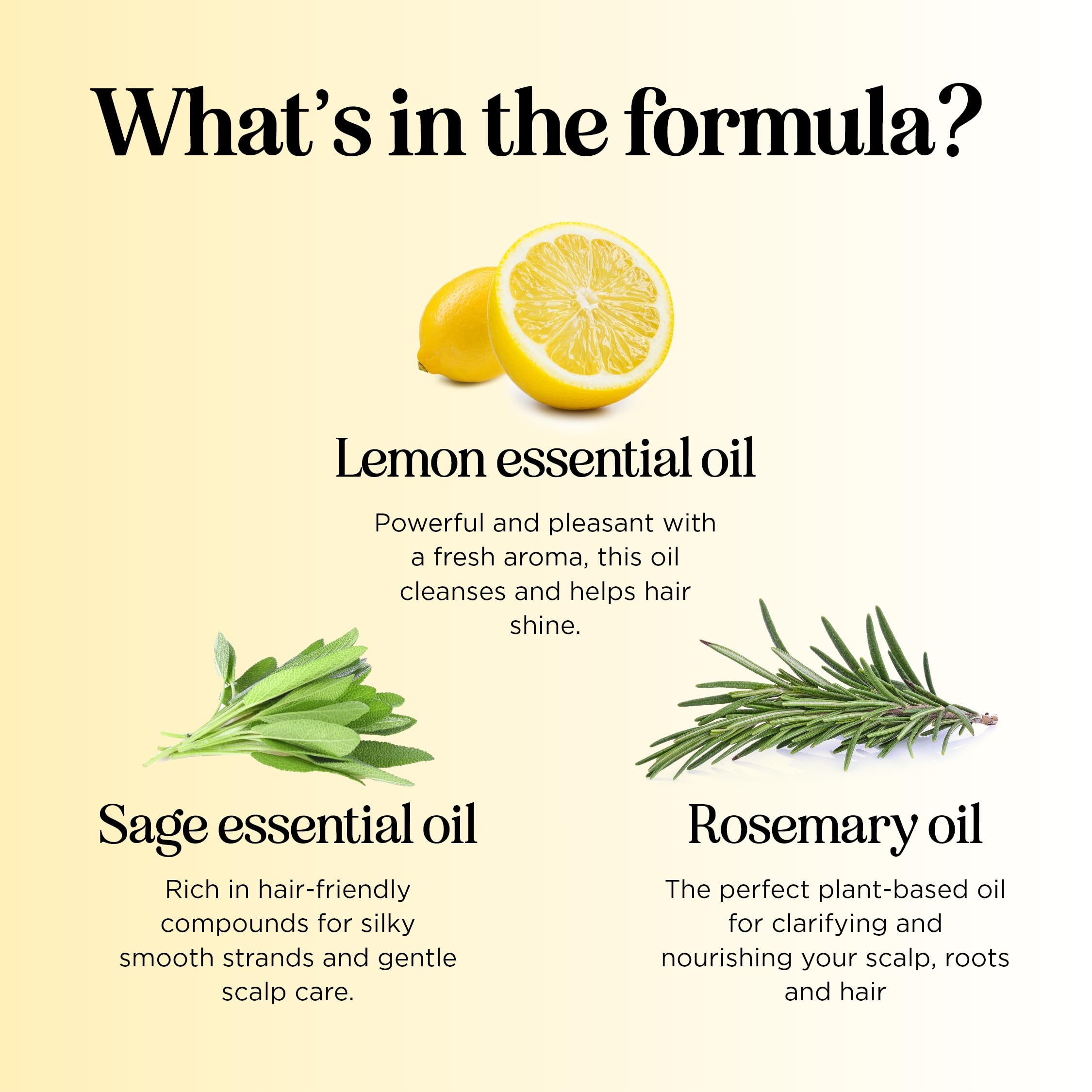 **Sulfate-Free Clarifying Shampoo for Oily Hair & Scalp - Lemon Sage & Rosemary Essential Oil Shampoo for Deep Cleansing & Greasy Hair Care - Best for Product Buildup Removal & Daily Use**    *(Perfect for refreshing oily scalps, removing residue, and promoting healthy hair – ideal for daily use or post-styling detox!)*