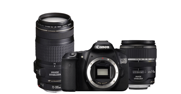 Canon EOS 60D DSLR Camera with 17-85mm & 70-300mm Lenses Kit - Professional Photography for Travel, Sports & Wildlife Shooting