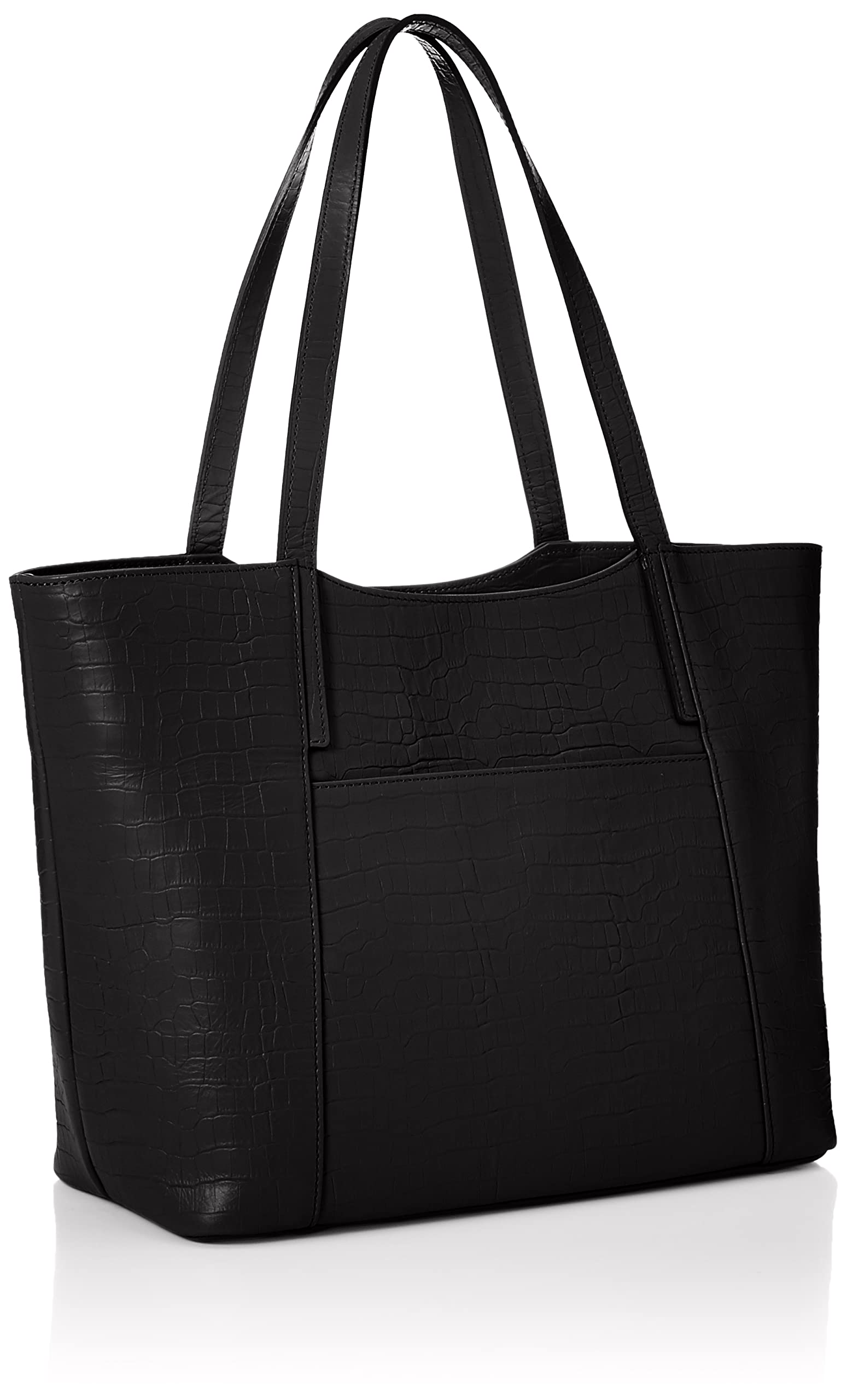 Lanvin Collection 60-6102 Women's Leather Tote Bag - Black, Stylish Designer Handbag for Work, Travel & Everyday Use