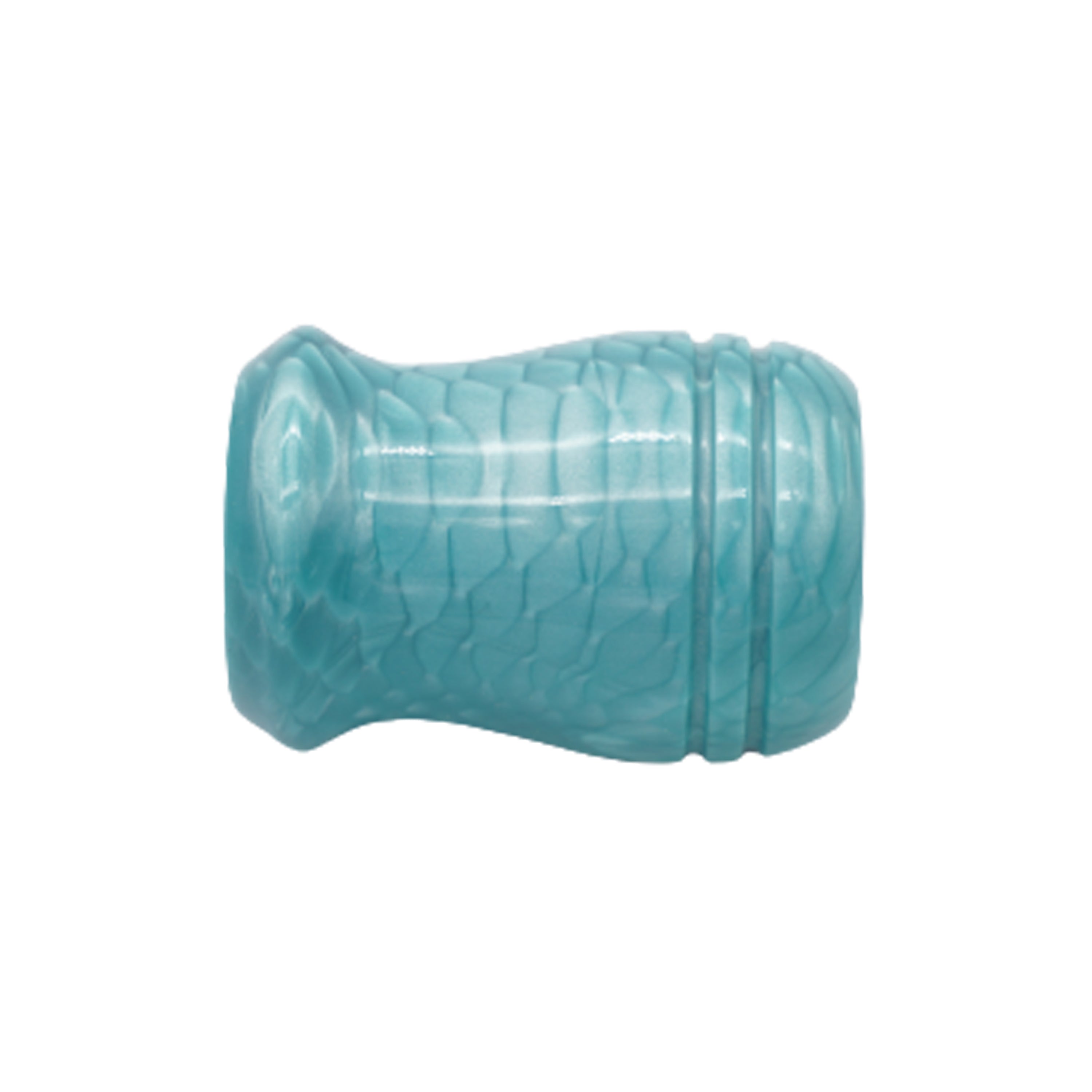 Premium Blue Snakeskin Handcrafted Shaving Brush Handle - Fits 24mm & 26mm Knots - Perfect for Wet Shaving & Grooming Gifts for Men