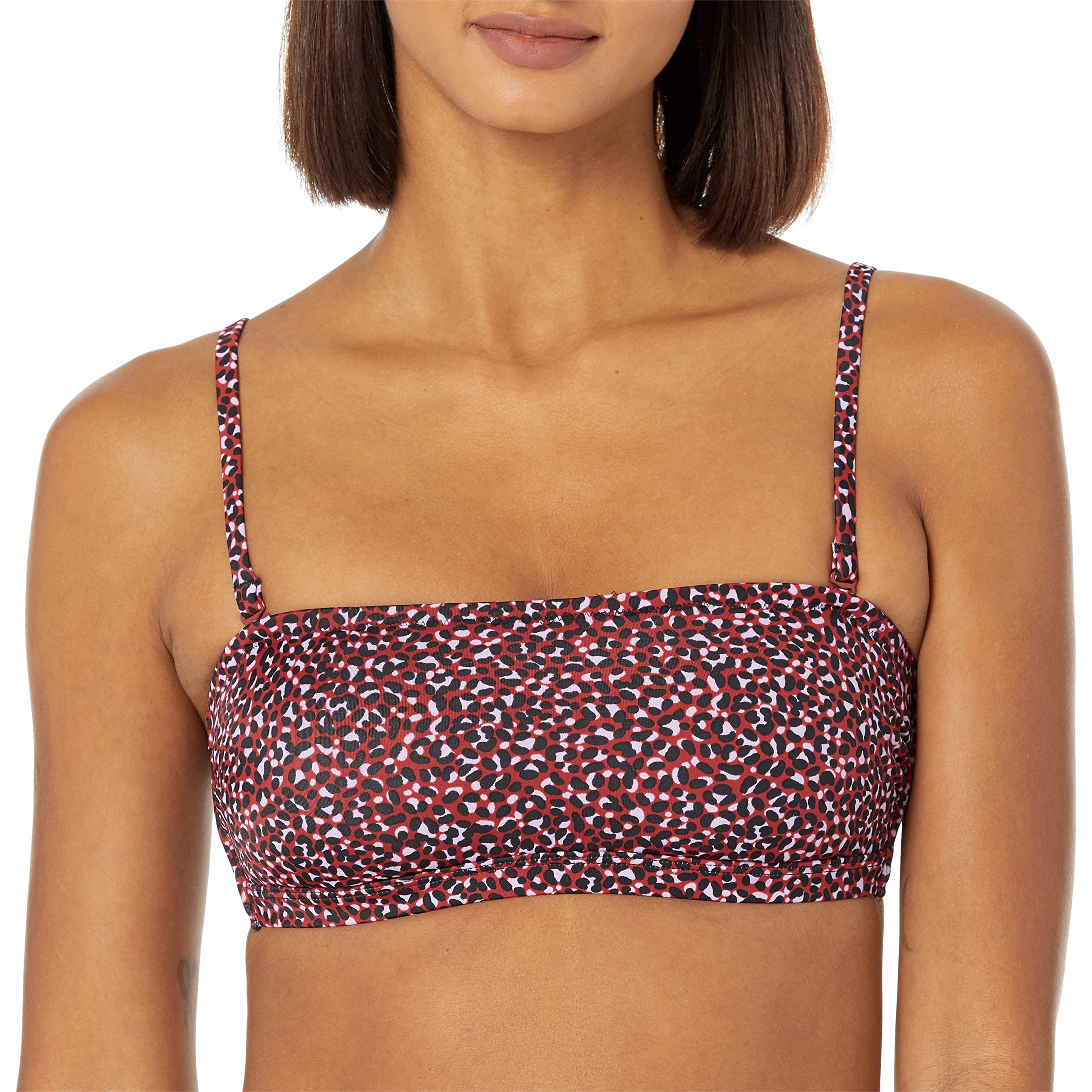Amazon Essentials Women's Bandeau Swim Top - Comfortable Strapless Bikini Top for Swimming, Beach & Pool | Perfect for Sunbathing, Vacation & Water Sports