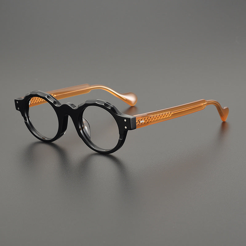 Stylish Acetate Round Glasses Frames SC202313 - Lightweight & Durable Eyewear for Men and Women - Perfect for Reading, Driving, and Fashion Accessories