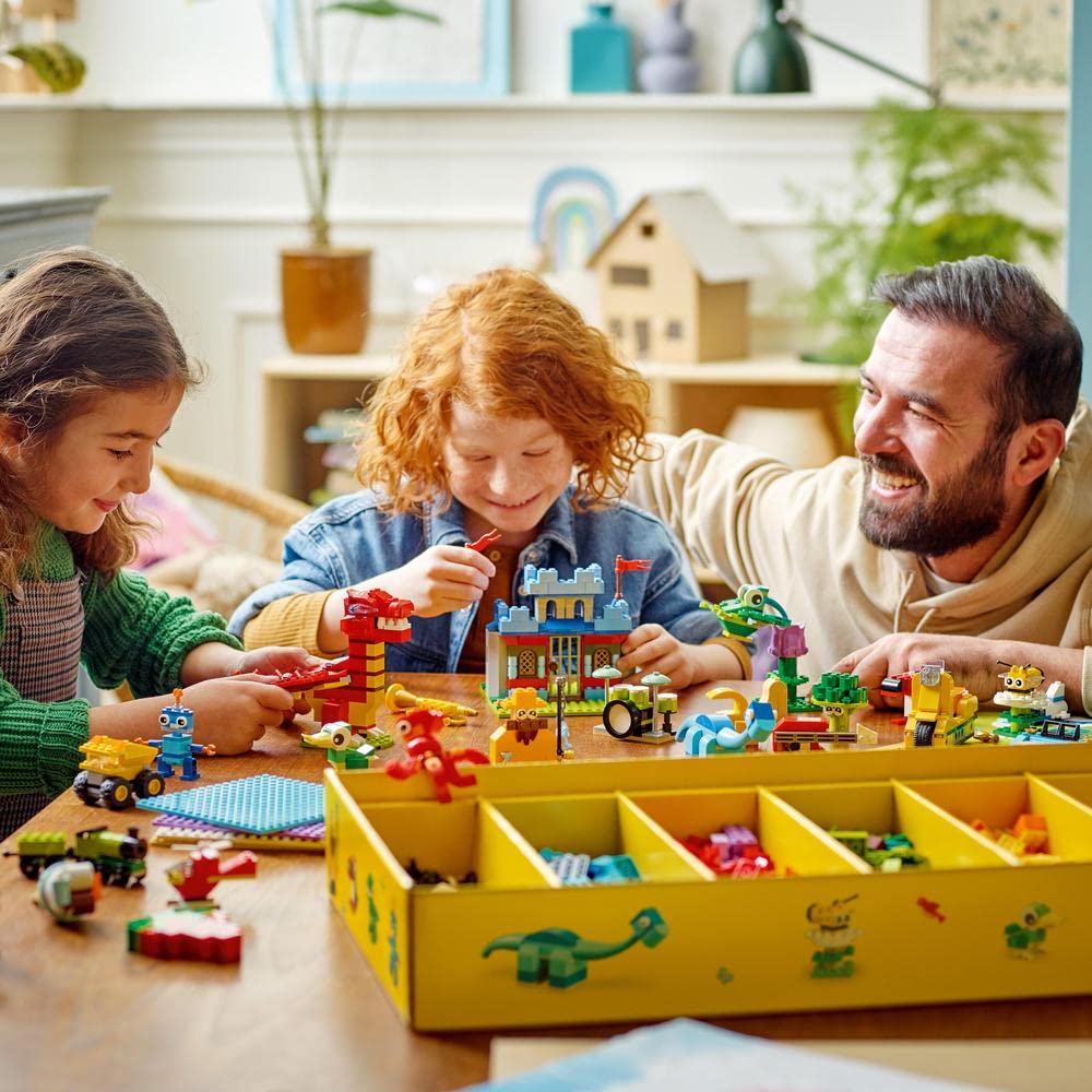LEGO Classic 11020 Creative Brick Box - Build a Castle, Train & More | STEM Learning Toy for Kids | Perfect for Birthday Gifts & Classroom Activities