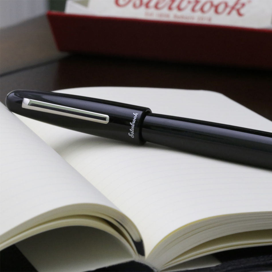 Esterbrook Estie Rollerball Pen - Premium Ebony Wood with Chrome Trim - Perfect for Office, Journaling & Gift Giving
