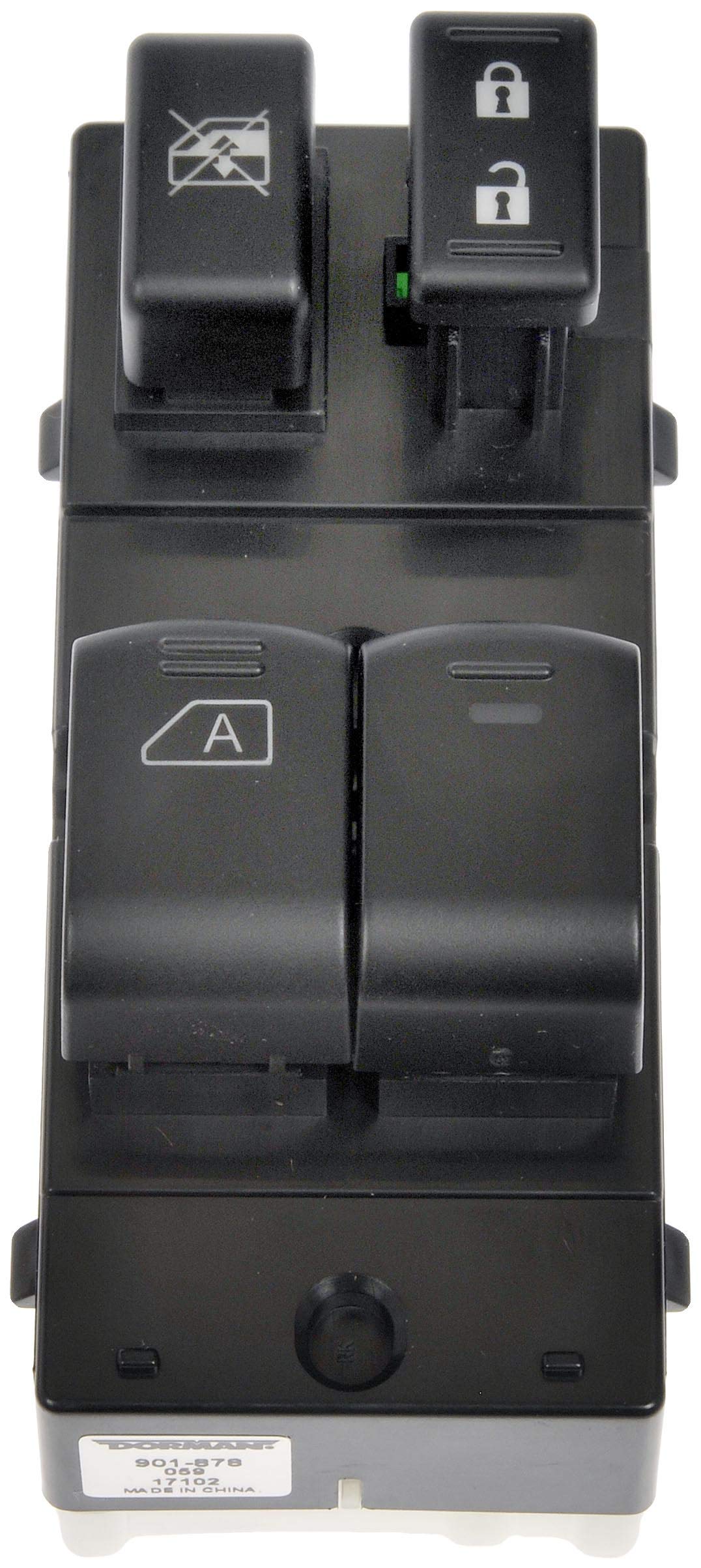 Dorman 901-878 Front Driver Side Power Window Switch Compatible with Nissan Altima, Maxima, Sentra - Easy DIY Replacement for Smooth Window Operation