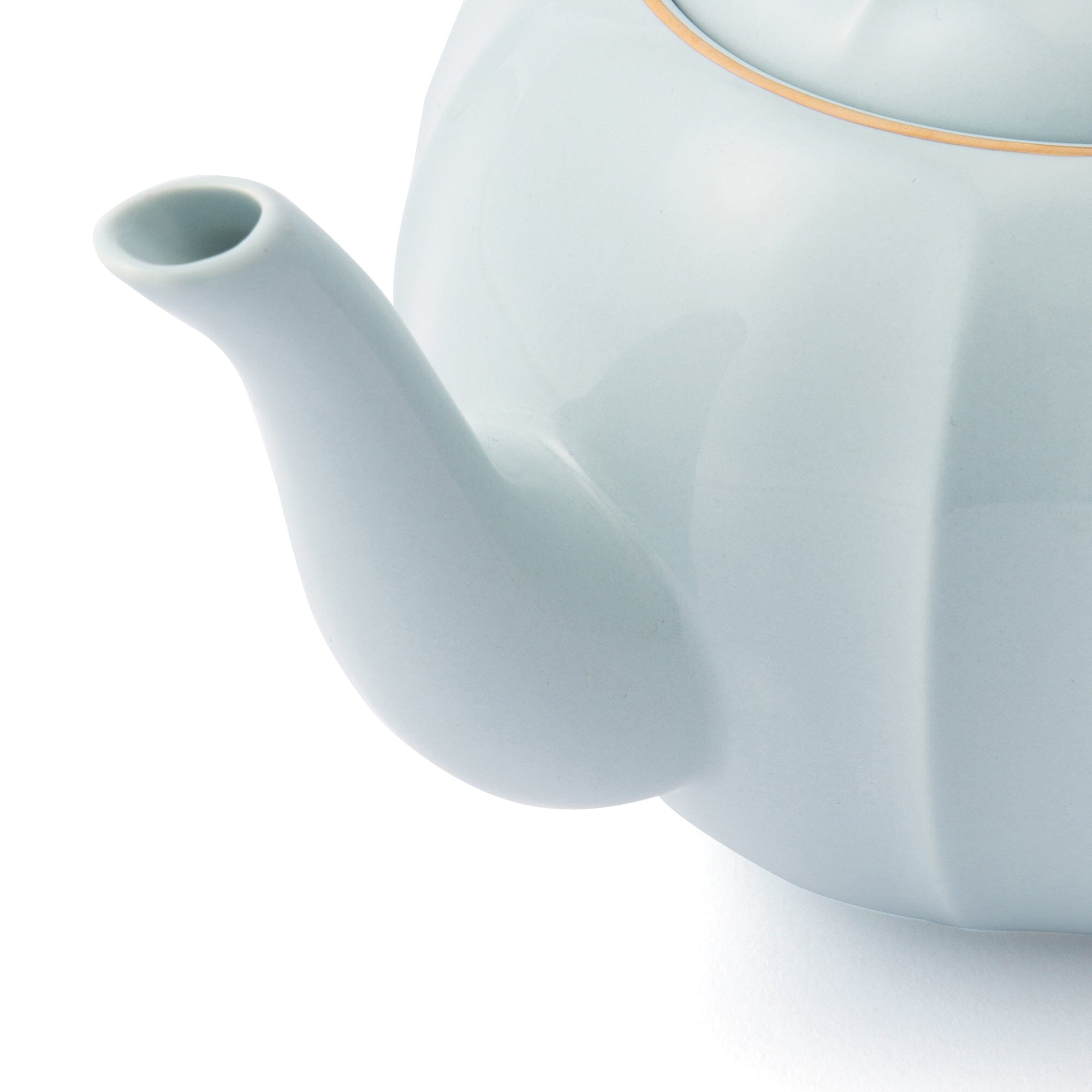 Blue Floral Teapot - Elegant Ceramic Tea Pot with Flower Motif for Afternoon Tea & Home Decor