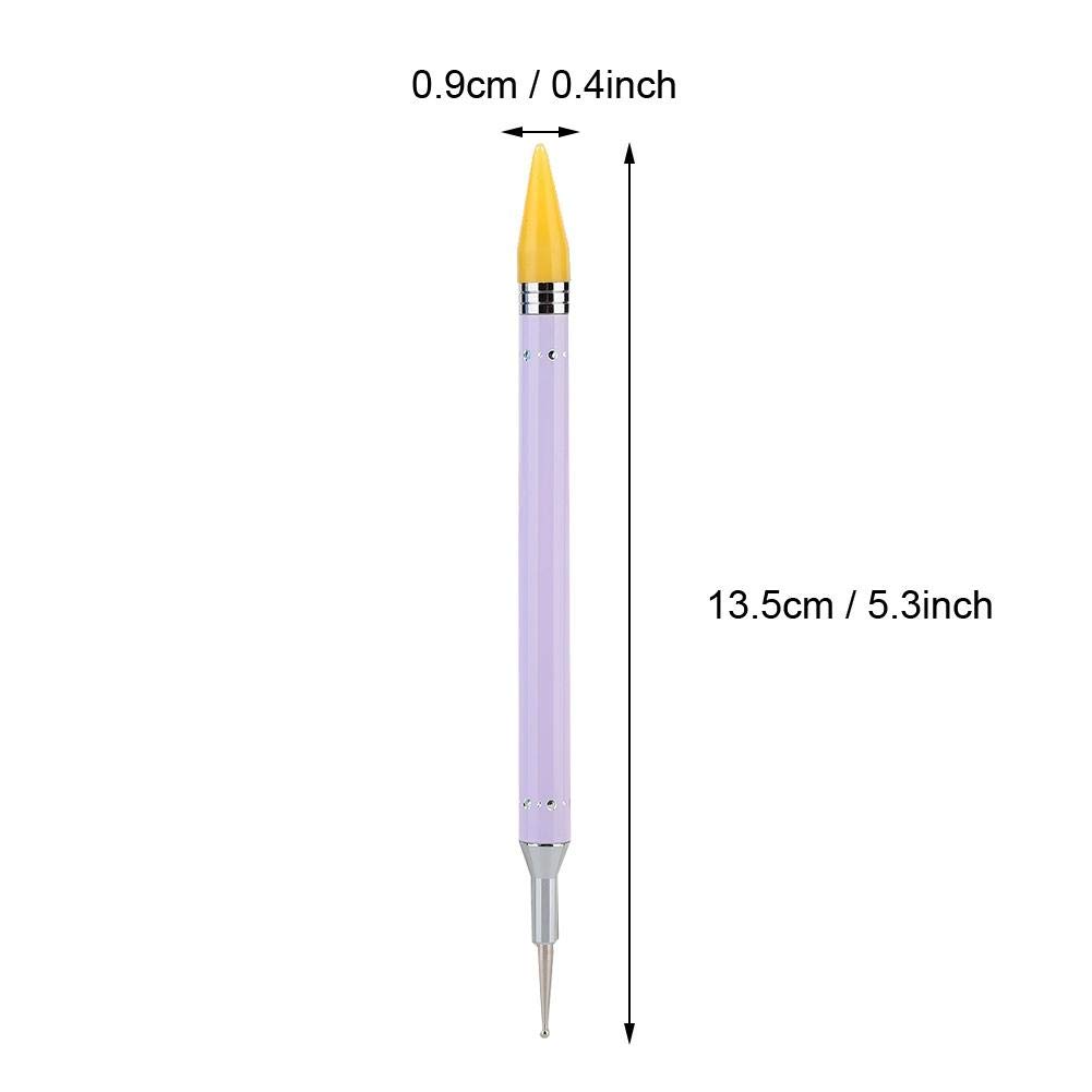 Dual Ended Nail Dotting Pen - Professional Nail Art Dotting Tool for Drawing, Painting & Wax Stone Picking - Candy Color Manicure Set for Salon & Home Use - Perfect for DIY Nail Designs & Professional Manicures