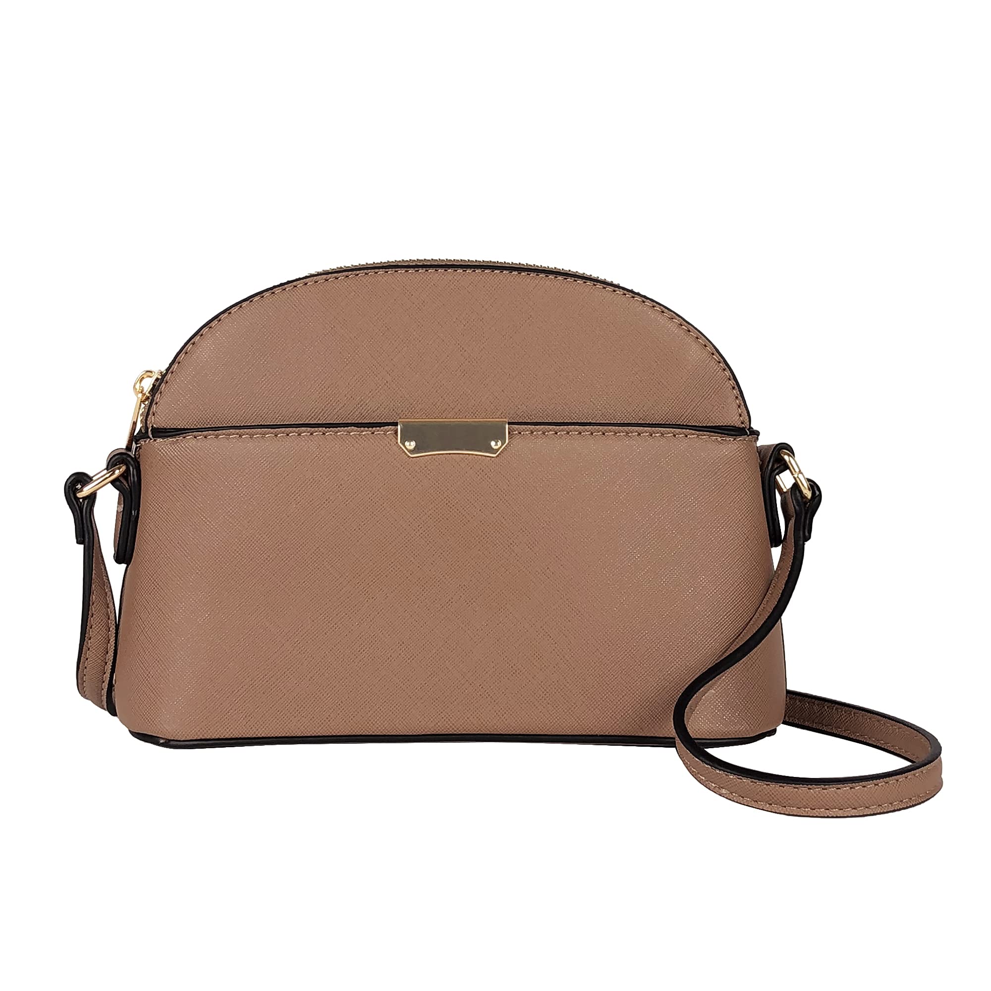 Emperia Faux Leather Crossbody Bag for Women - Stylish Dome Shoulder Purse for Daily Use