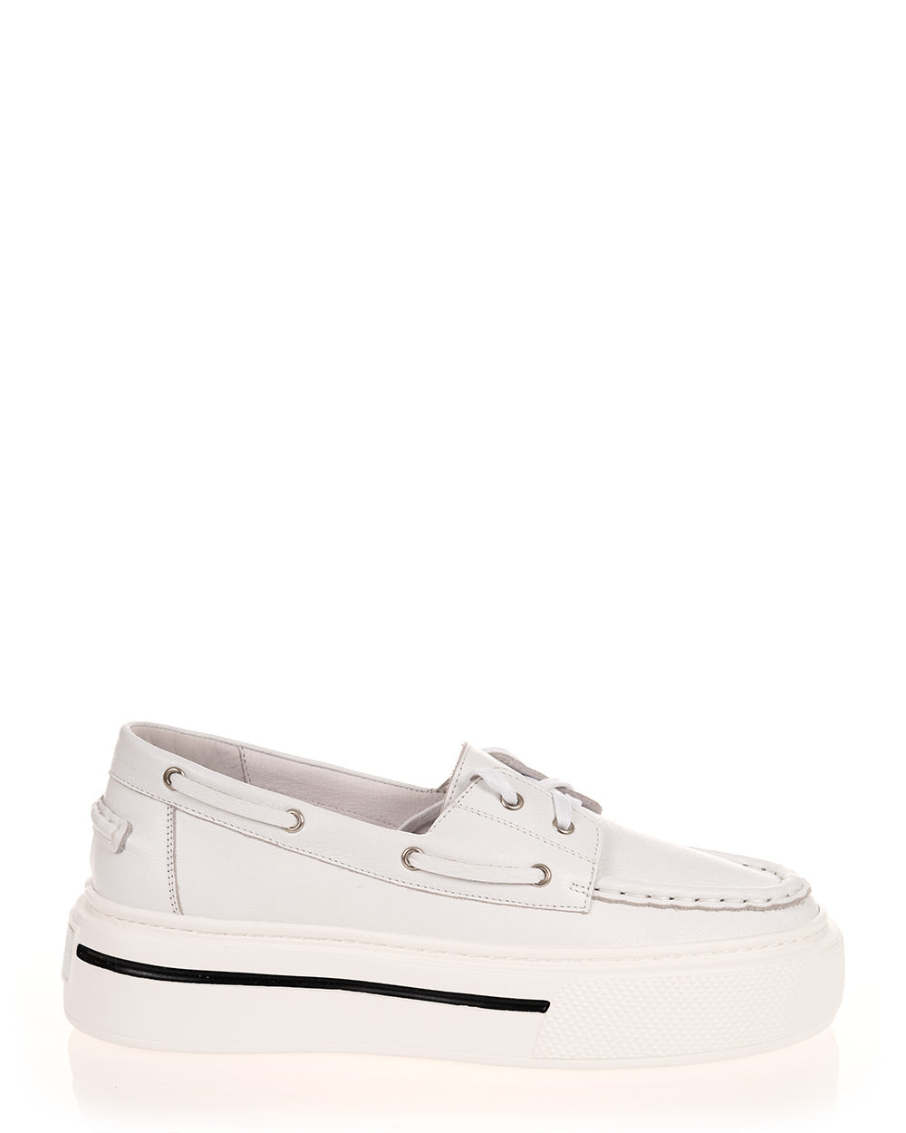 Minx Saylor Women's White Leather Casual Loafers - Comfortable Slip-On Shoes for Work, Travel & Everyday Wear